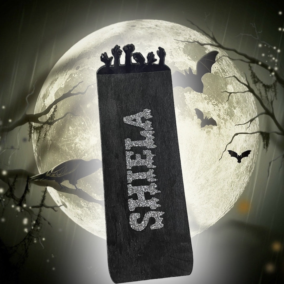 Customizable Zombie Halloween Bookmarks