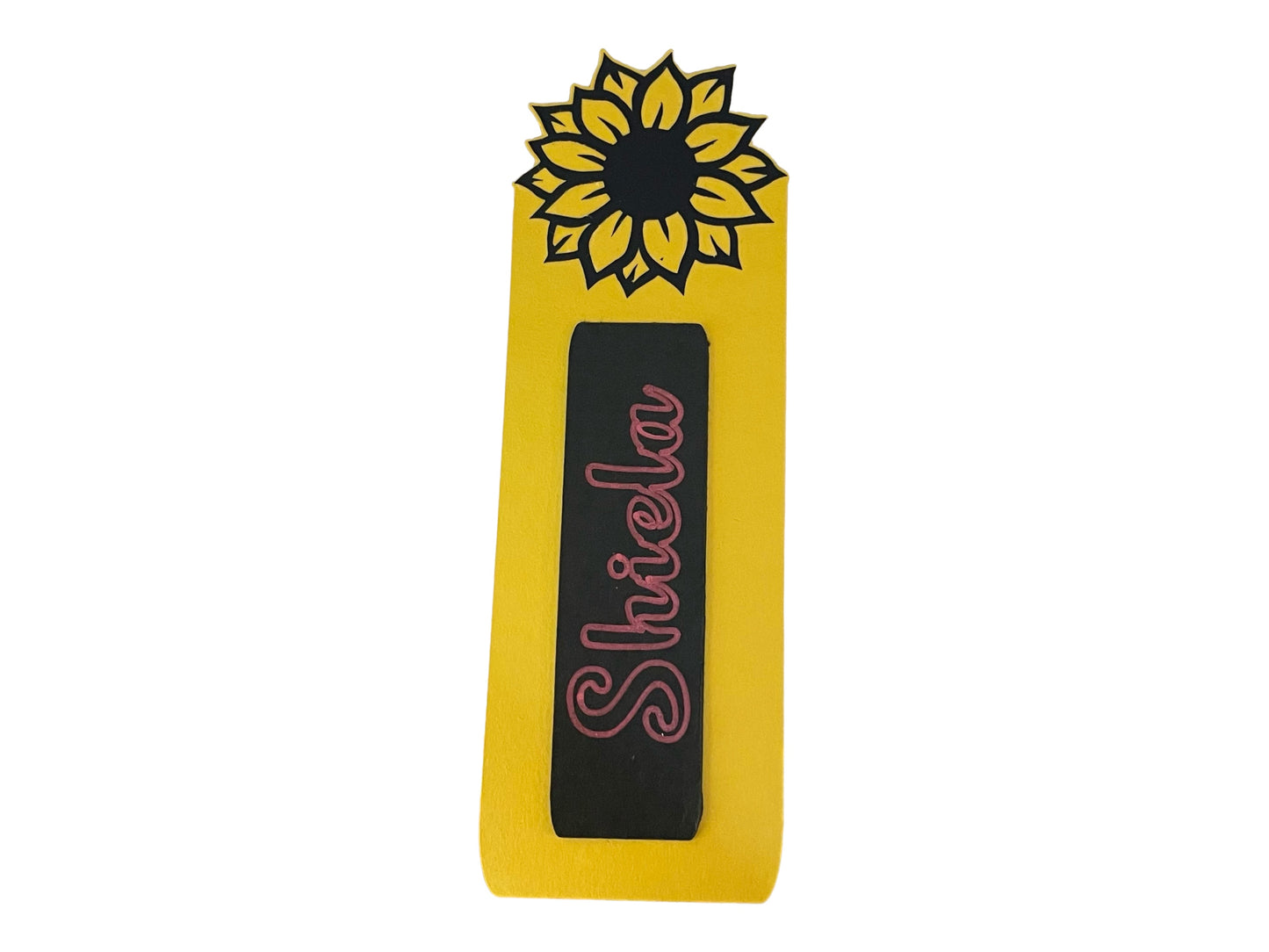 Customizable Sunflower Bookmark