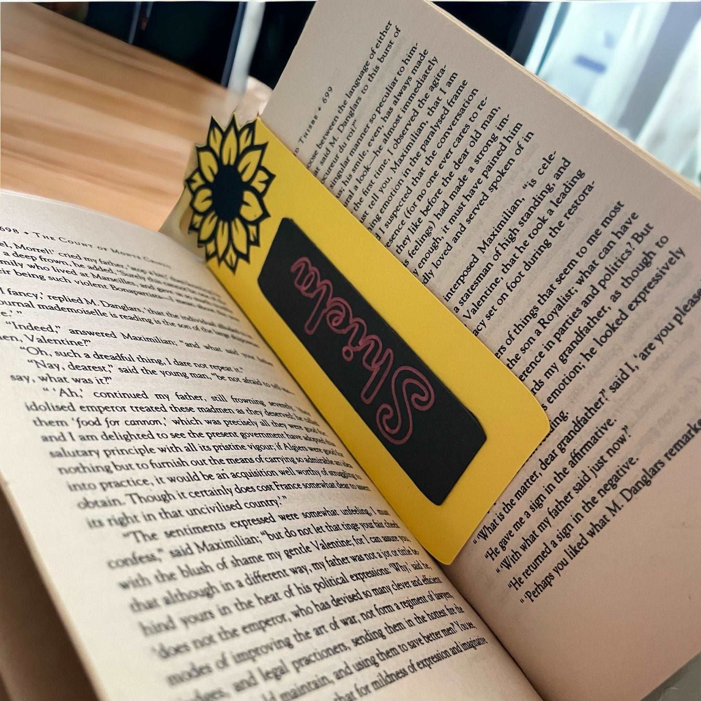 Customizable Sunflower Bookmark