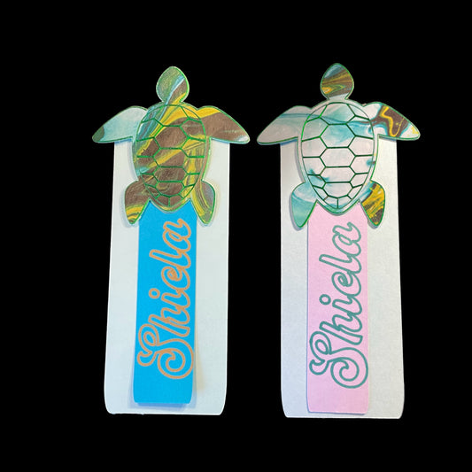 Customizable Sea Turtle Bookmark