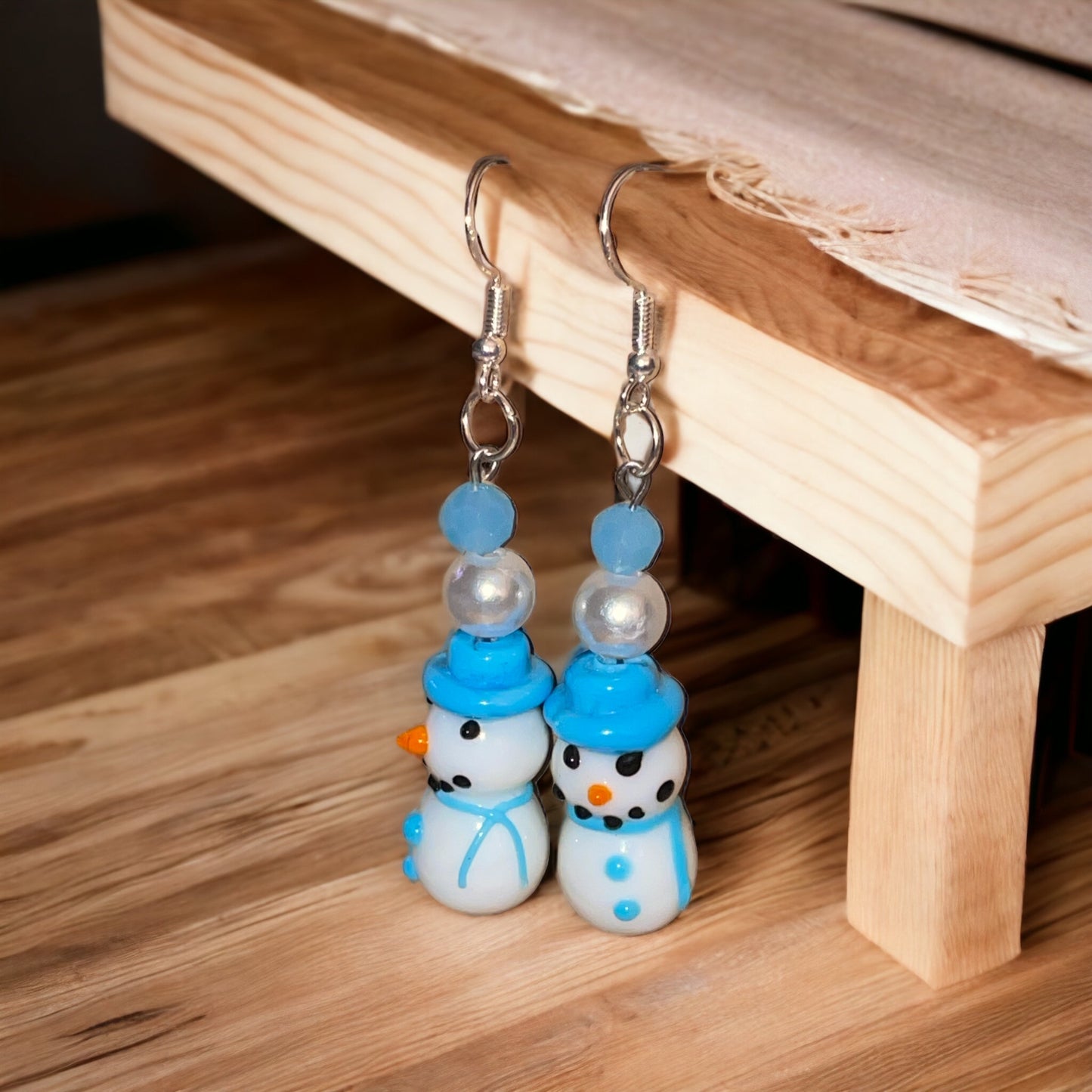 Snowman Dangle Earrings