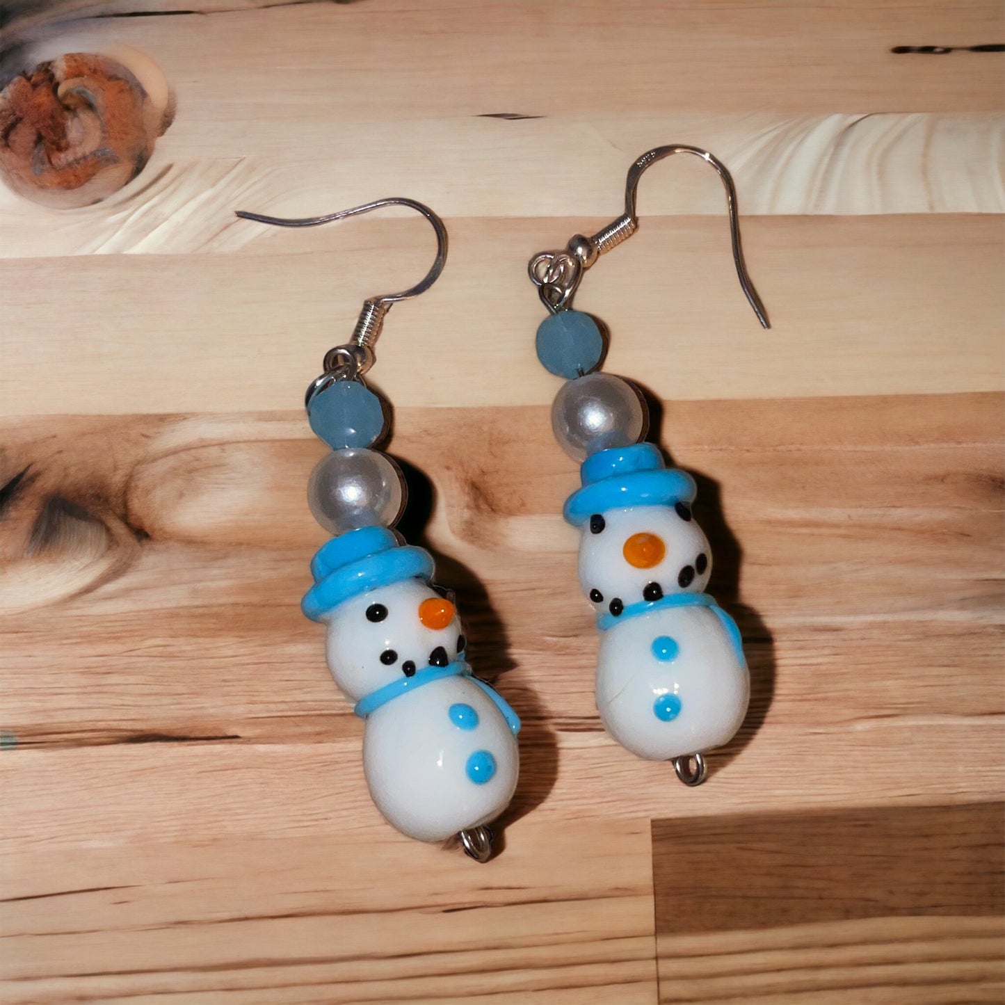 Snowman Dangle Earrings