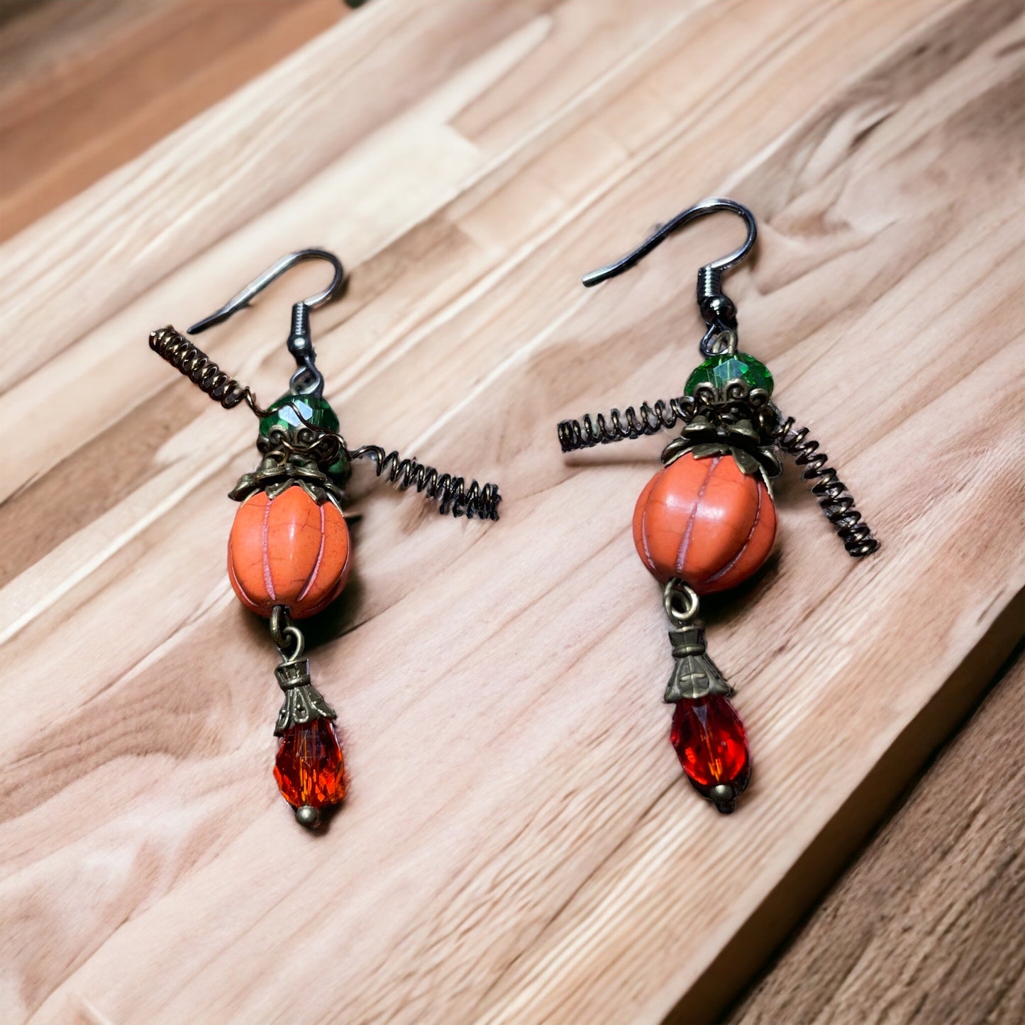 Pumpkin Dangle Earrings