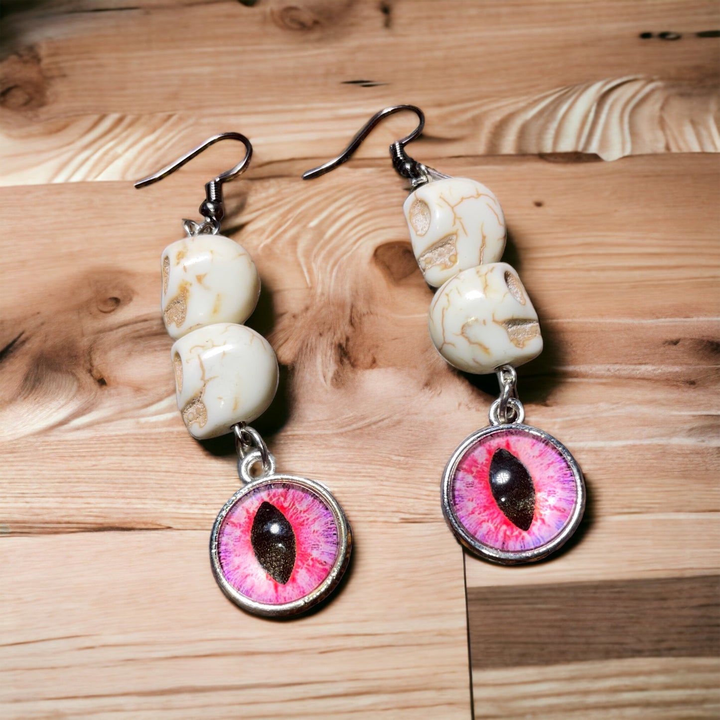 Creepy Halloween Monster Eyes and Skulls Earrings