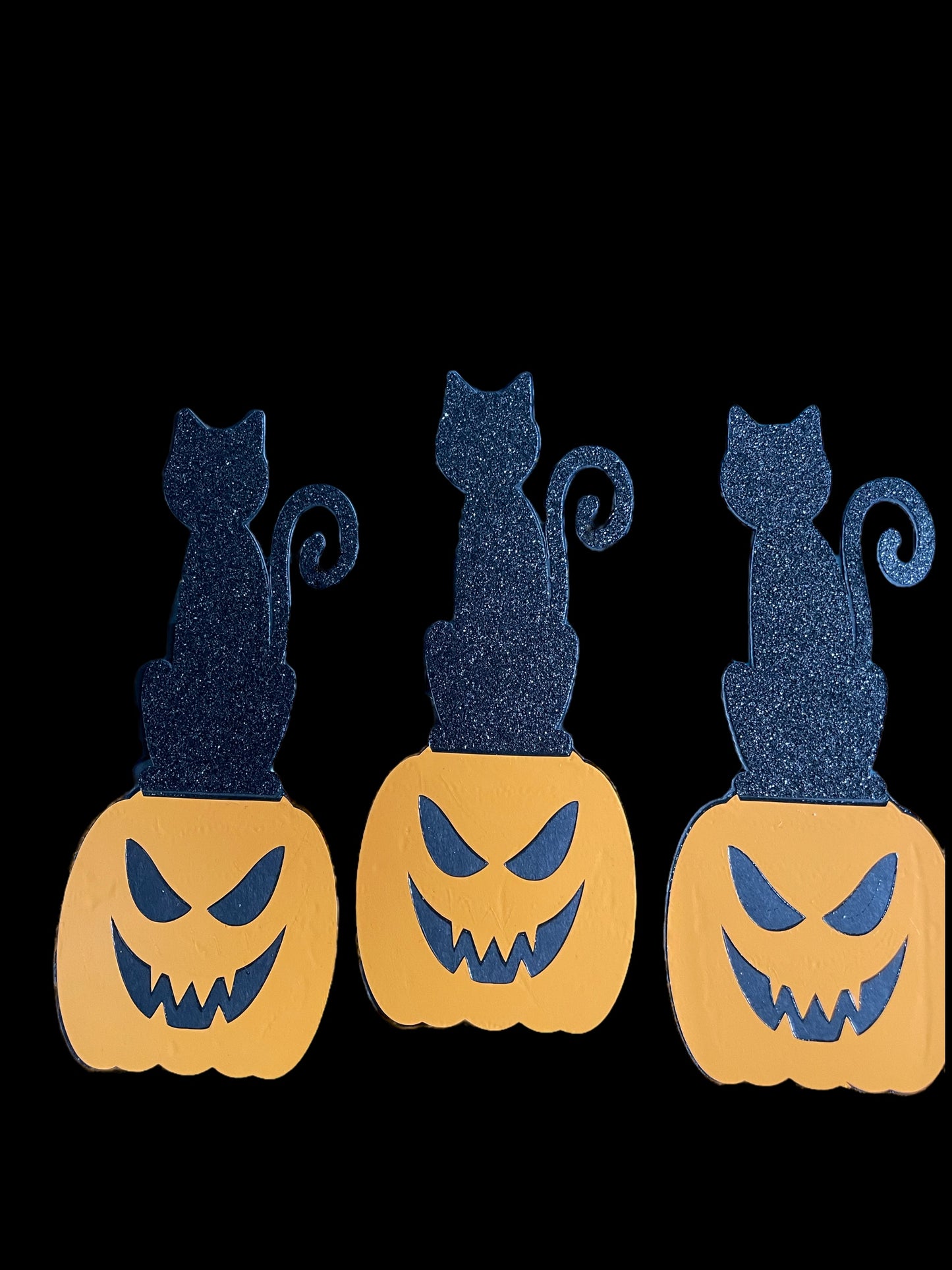 Black Cat and Jack o’ Lantern Halloween Bookmark