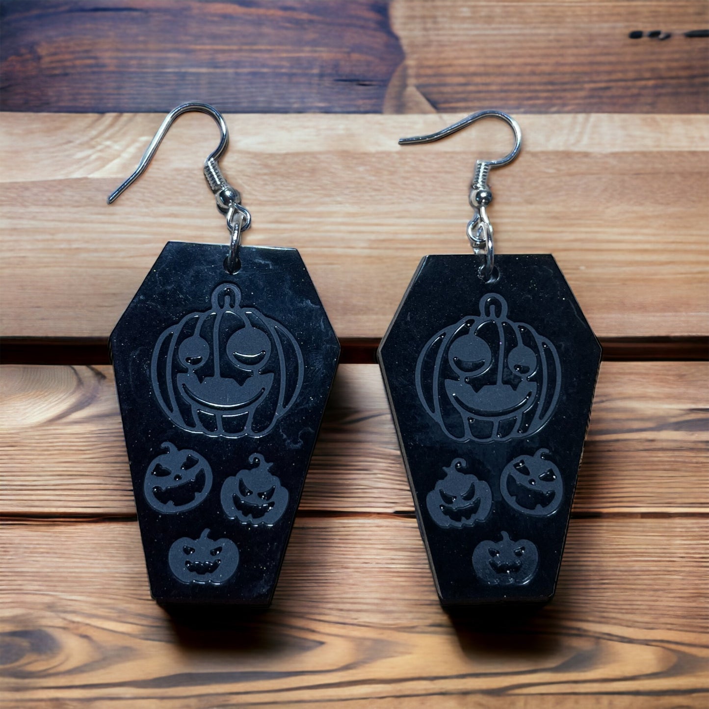 Halloween Coffin Earrings