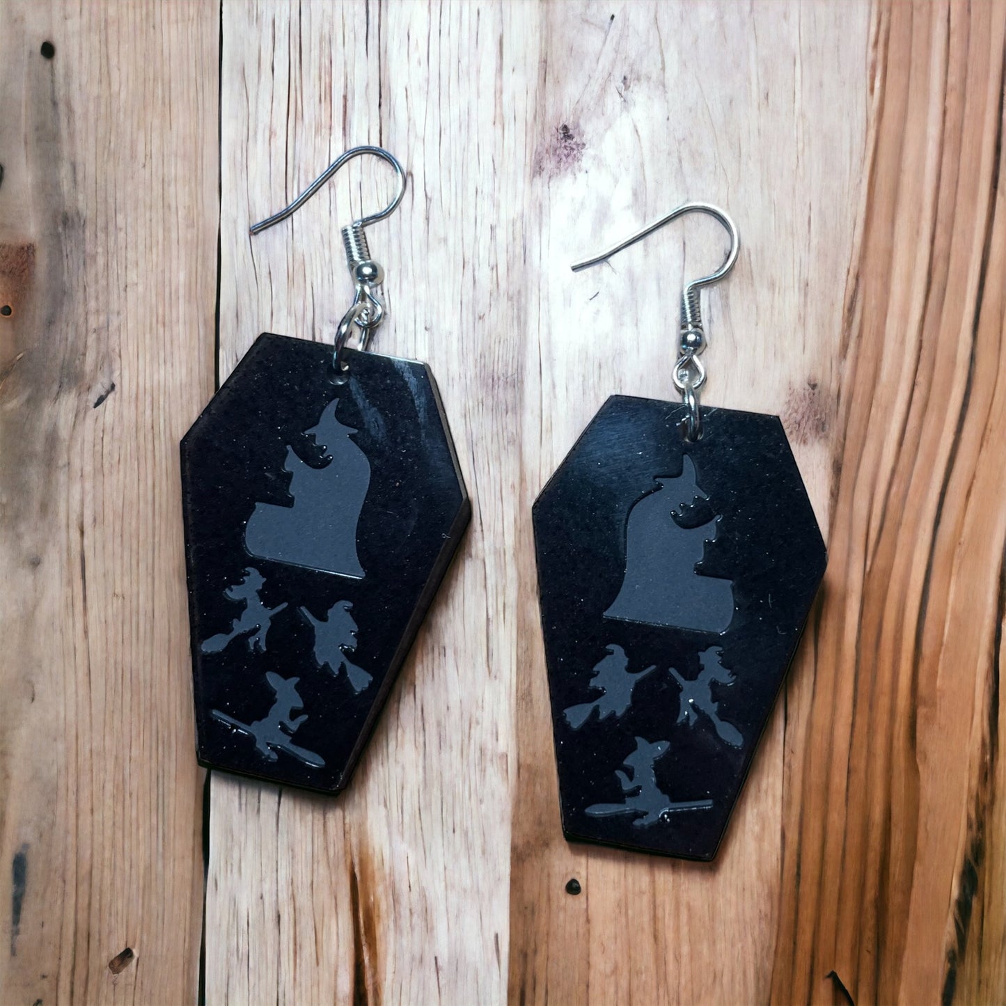 Halloween Coffin Earrings