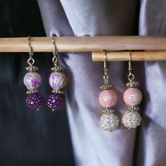 Sparkle dangle earrings