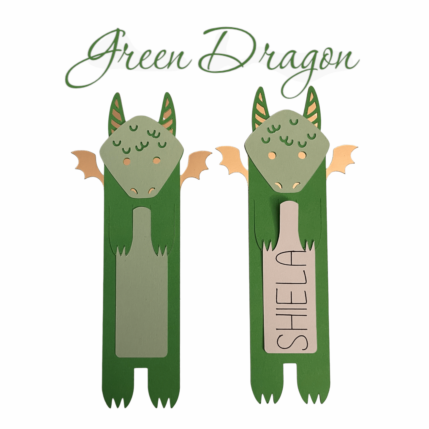 Customizable Dragon Bookmarks