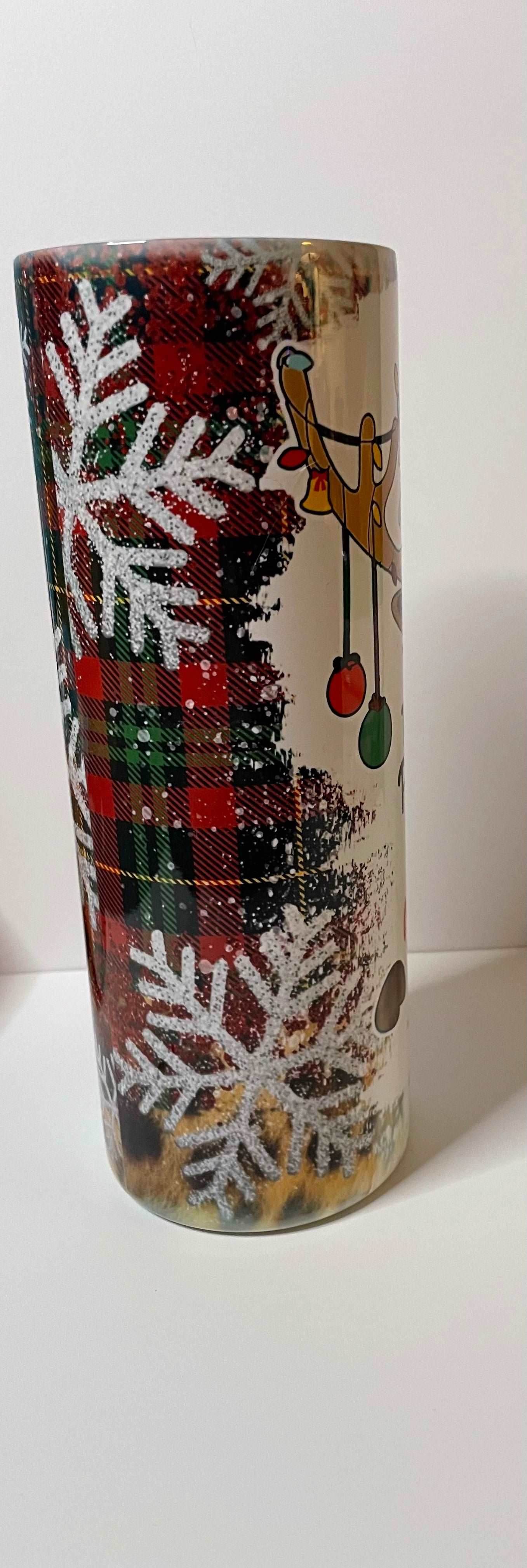 Christmas Reindeer 20 oz Tumbler