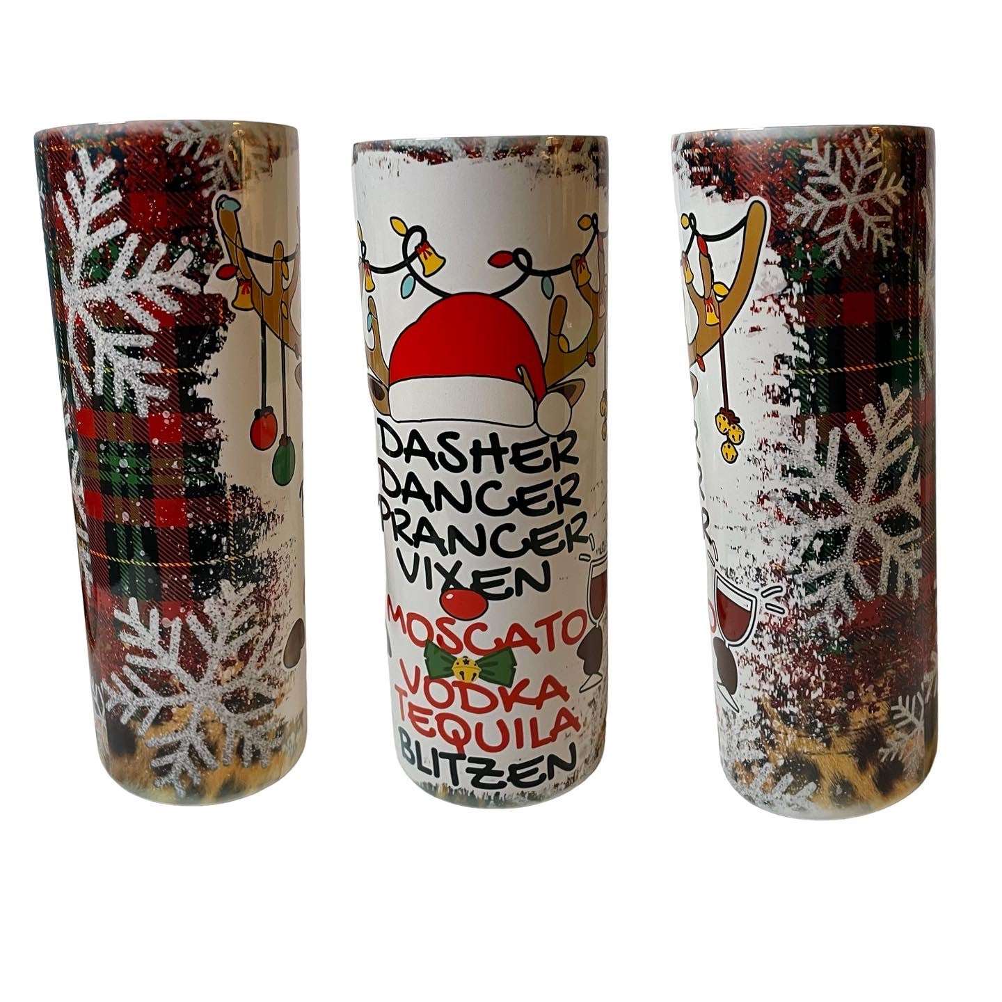 Christmas Reindeer 20 oz Tumbler