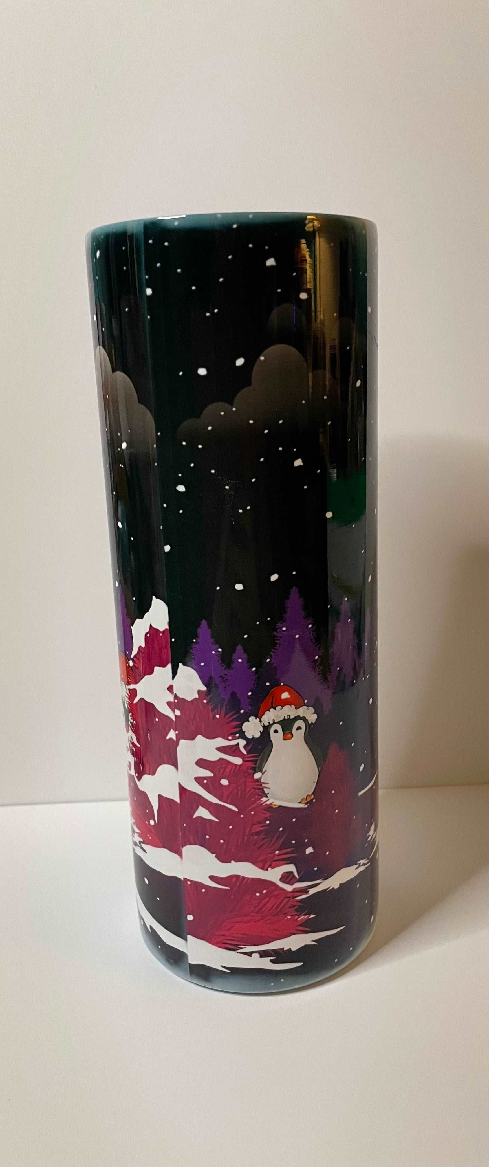 Festive Penguin 20 oz tumbler