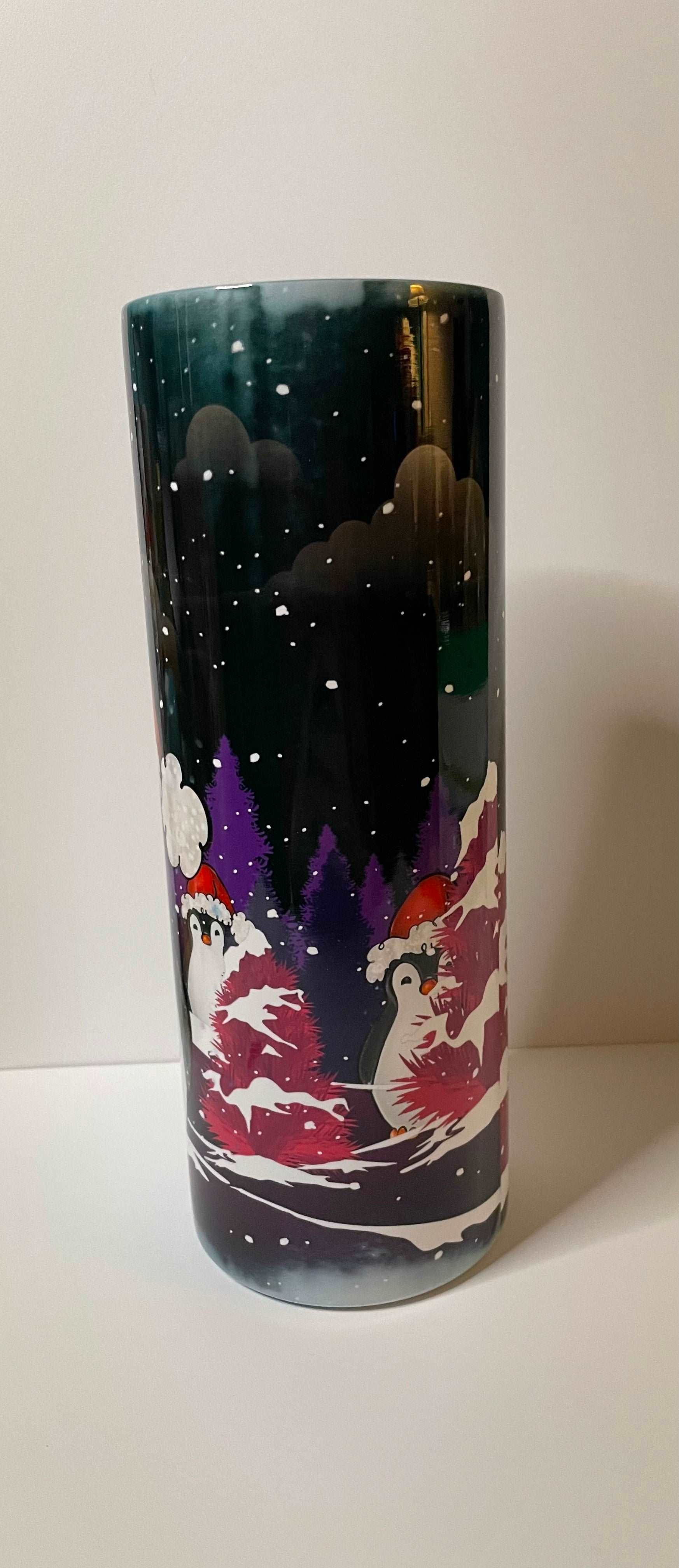 Festive Penguin 20 oz tumbler