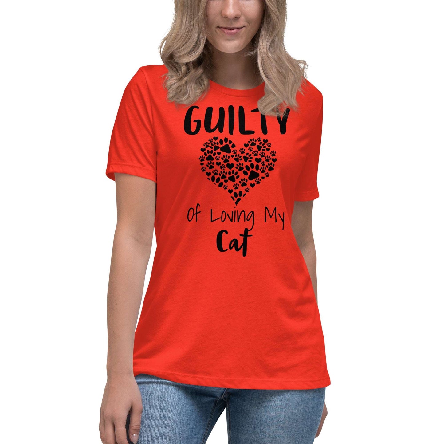 Guilty of Loving My Cat Women's Relaxed T-Shirt