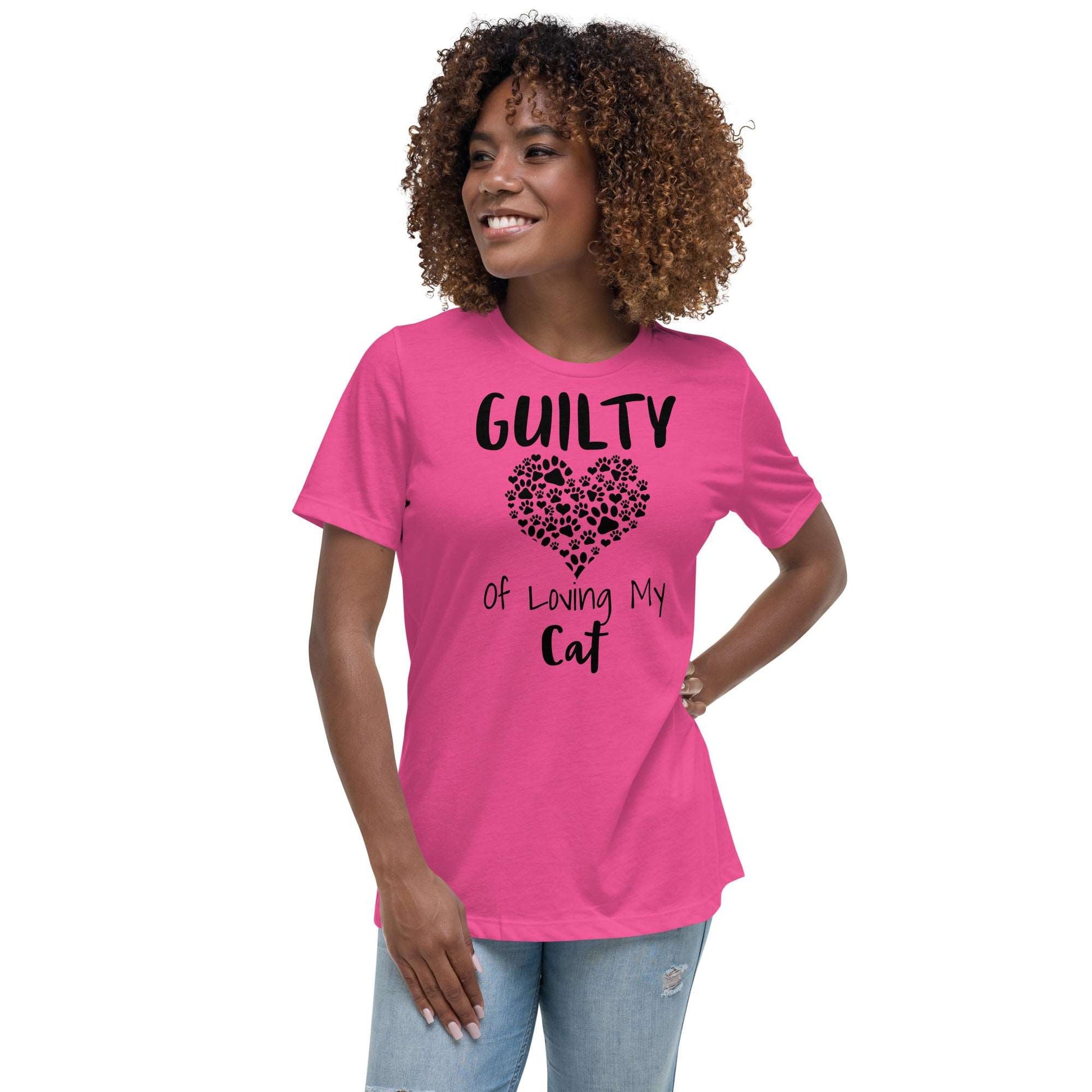 Guilty of Loving My Cat Women's Relaxed T-Shirt