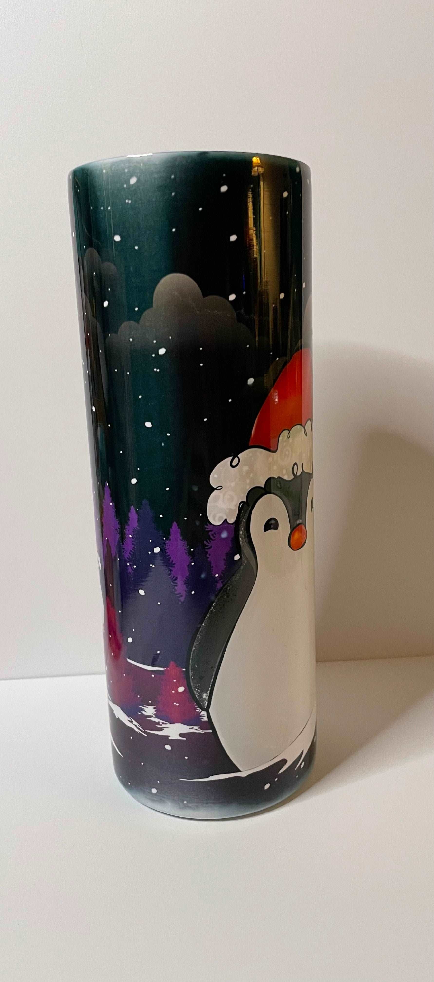 Festive Penguin 20 oz tumbler