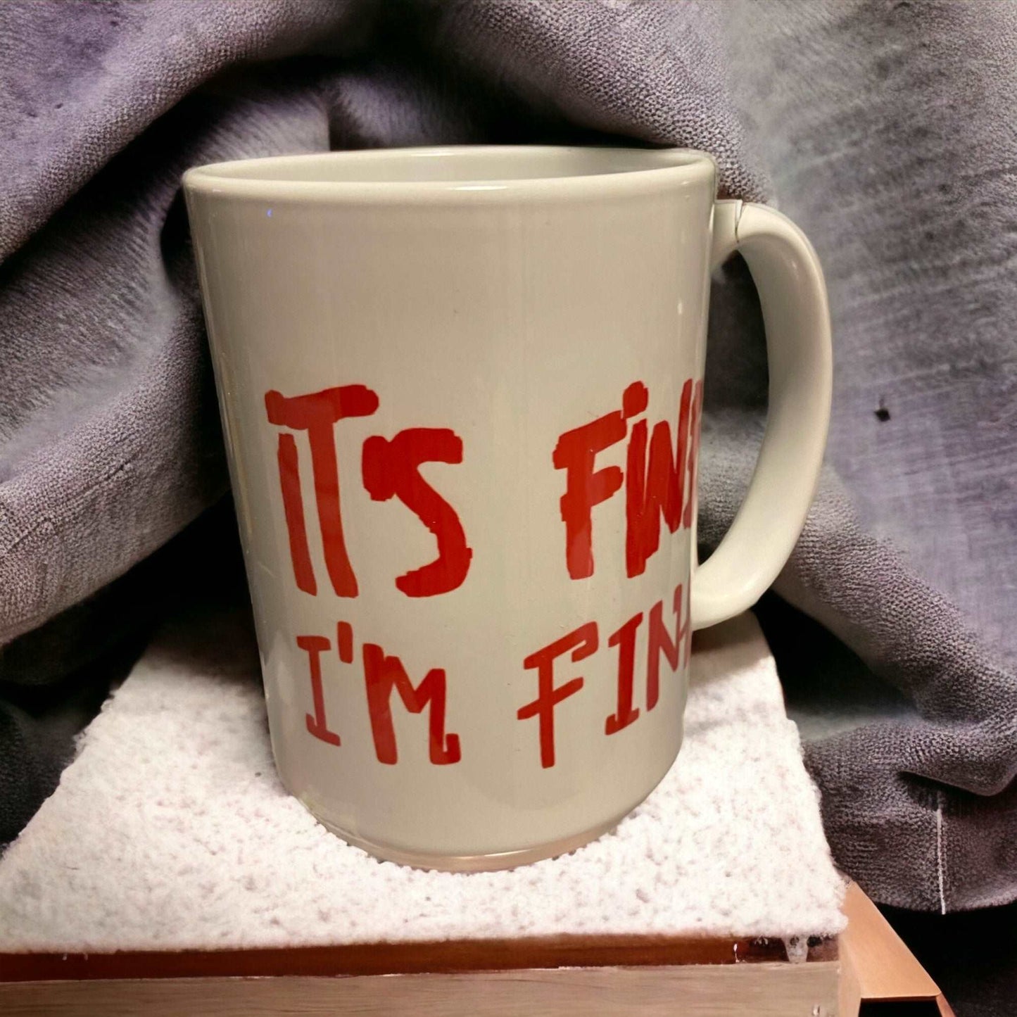 It’s Fine I’m Fine Corgi Panic Mode Mug