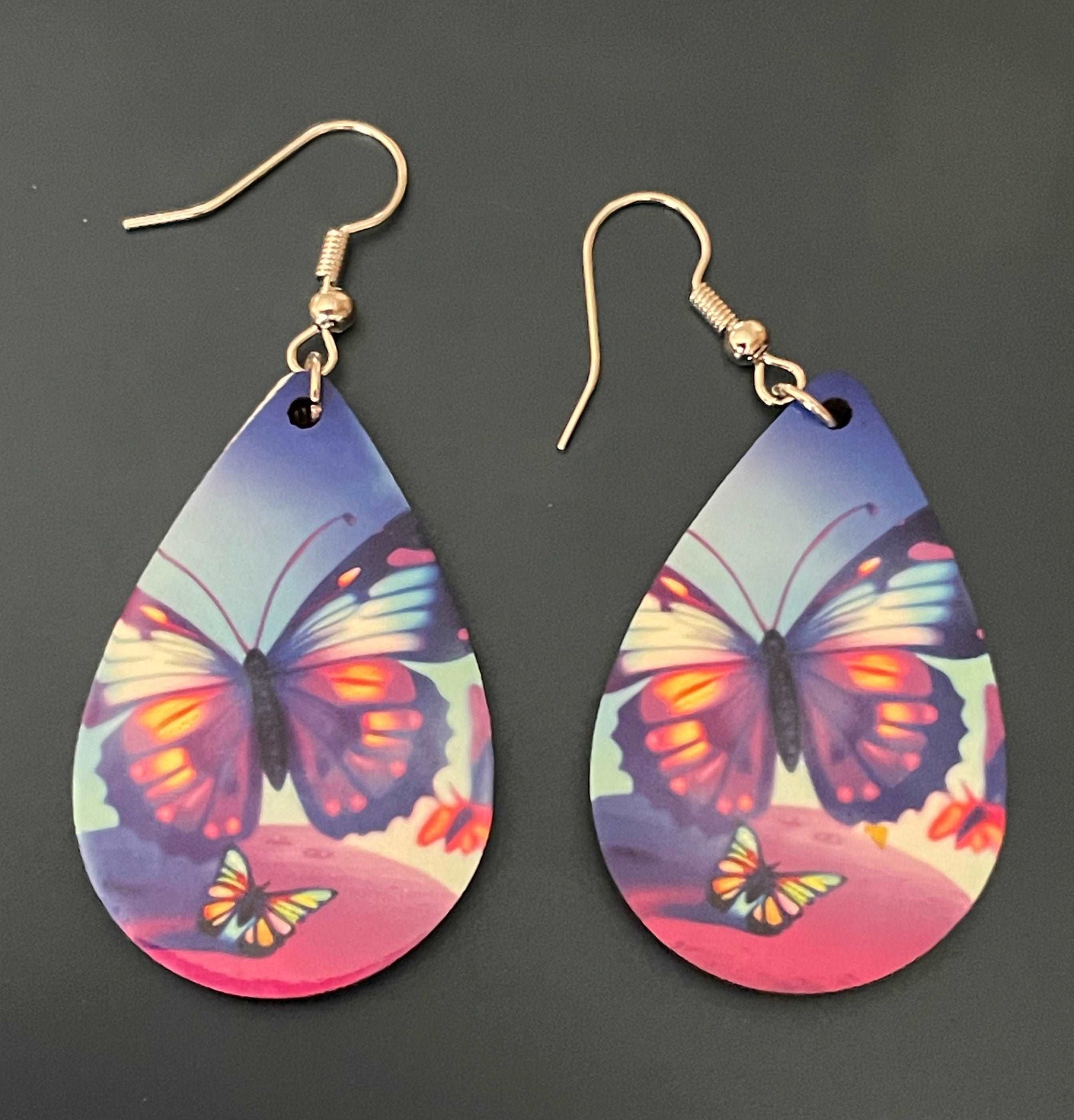 Butterfly Teardrop Earrings