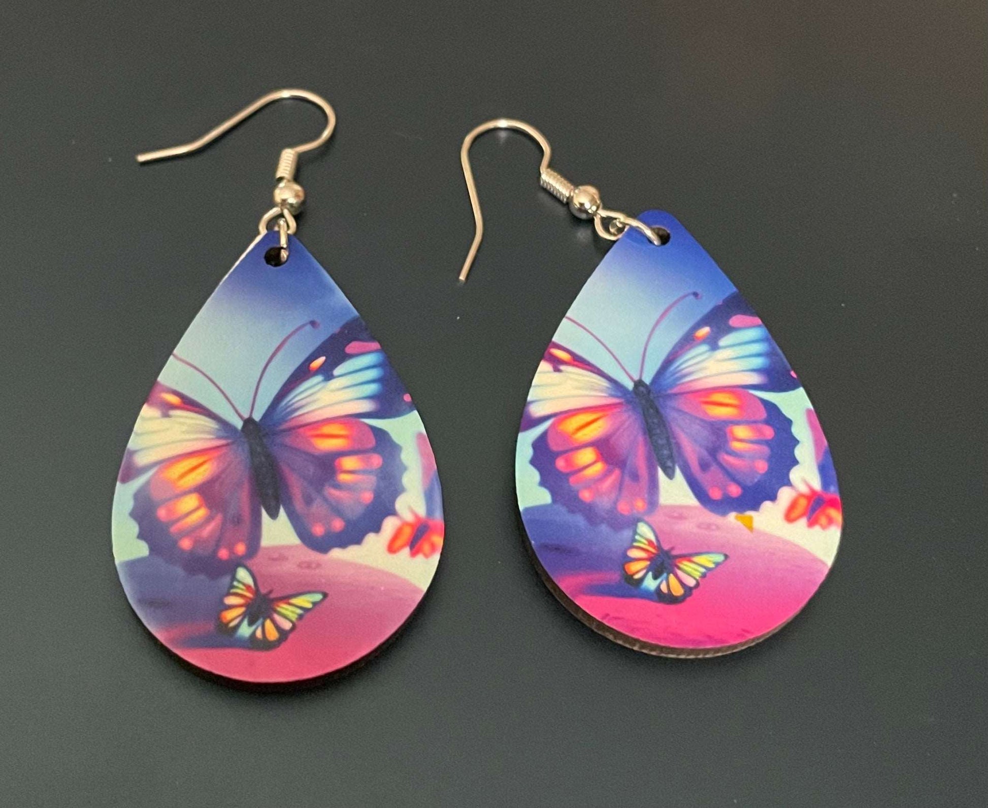 Butterfly Teardrop Earrings