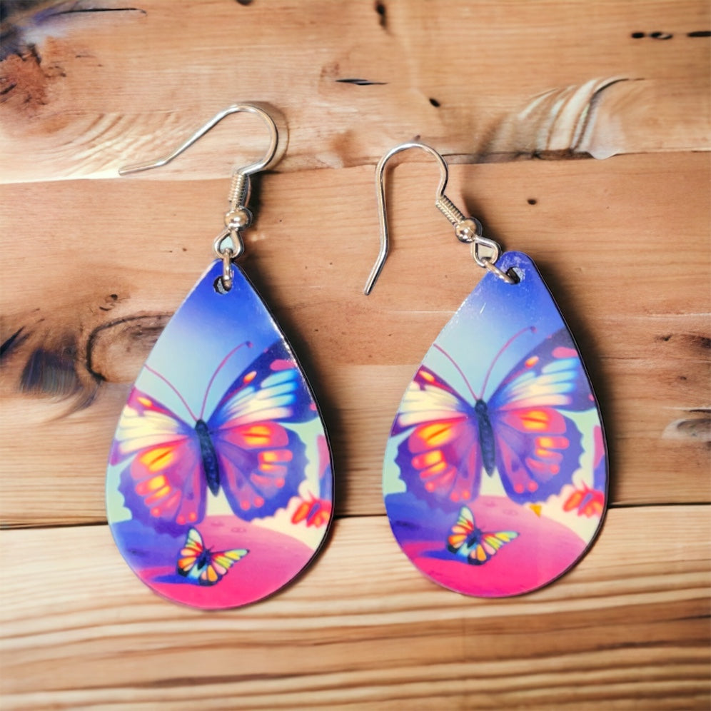 Butterfly Teardrop Earrings