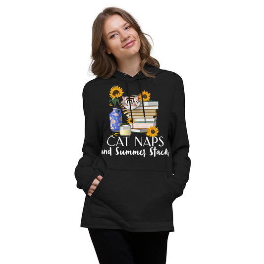 Cat Naps and Summer Stacks Unisex Lightweight Hoodie