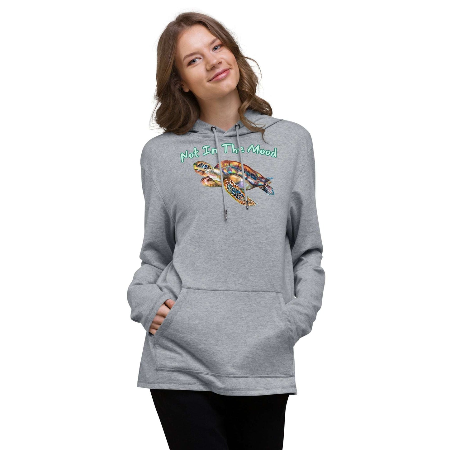 Turtle Not In The Mood Unisex Lightweight Hoodie