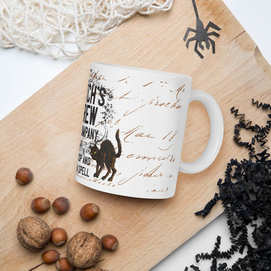 Witch's Brew White glossy mug