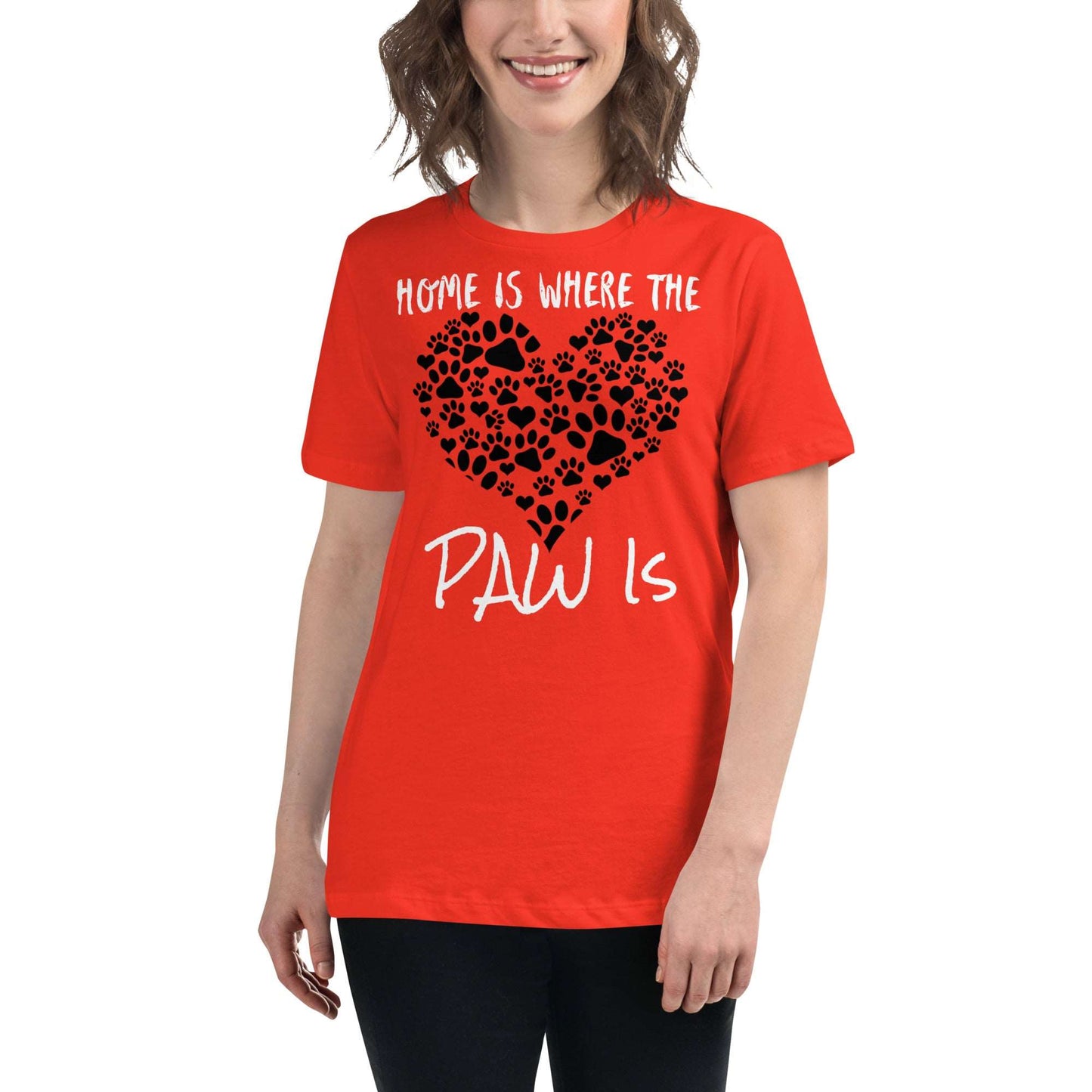 Home Is Where the Paw Is Women's Relaxed T-Shirt