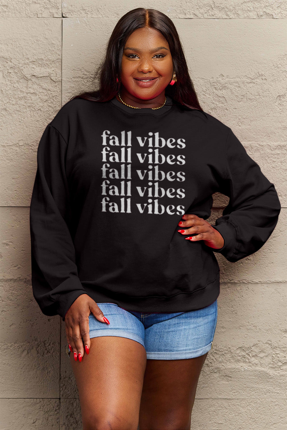 Simply Love FALL VIBES Graphic Sweatshirt