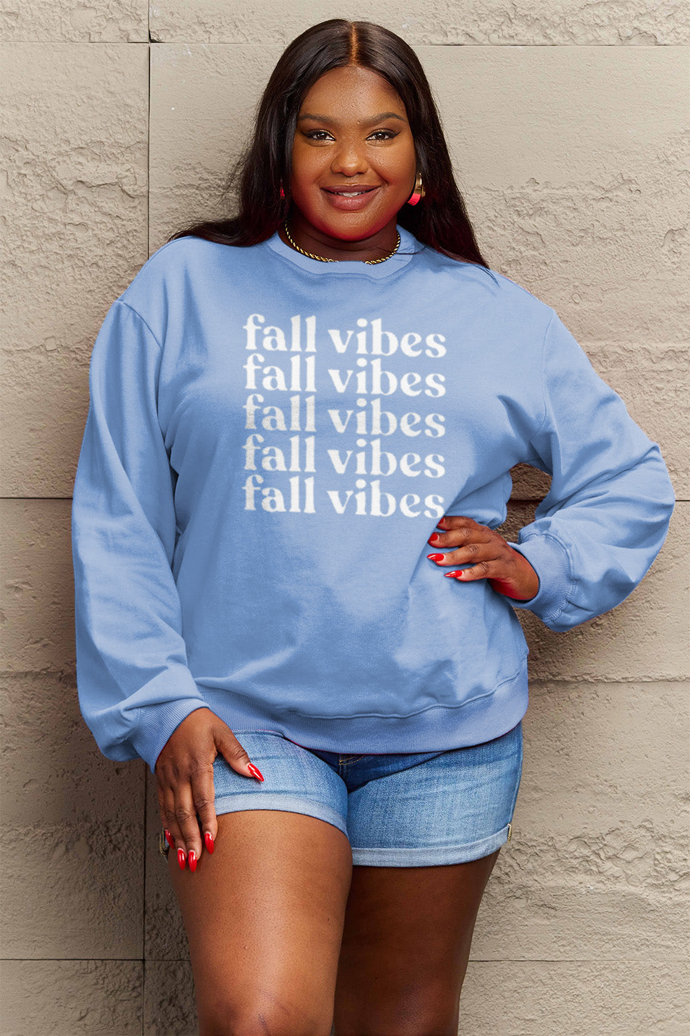 Simply Love FALL VIBES Graphic Sweatshirt