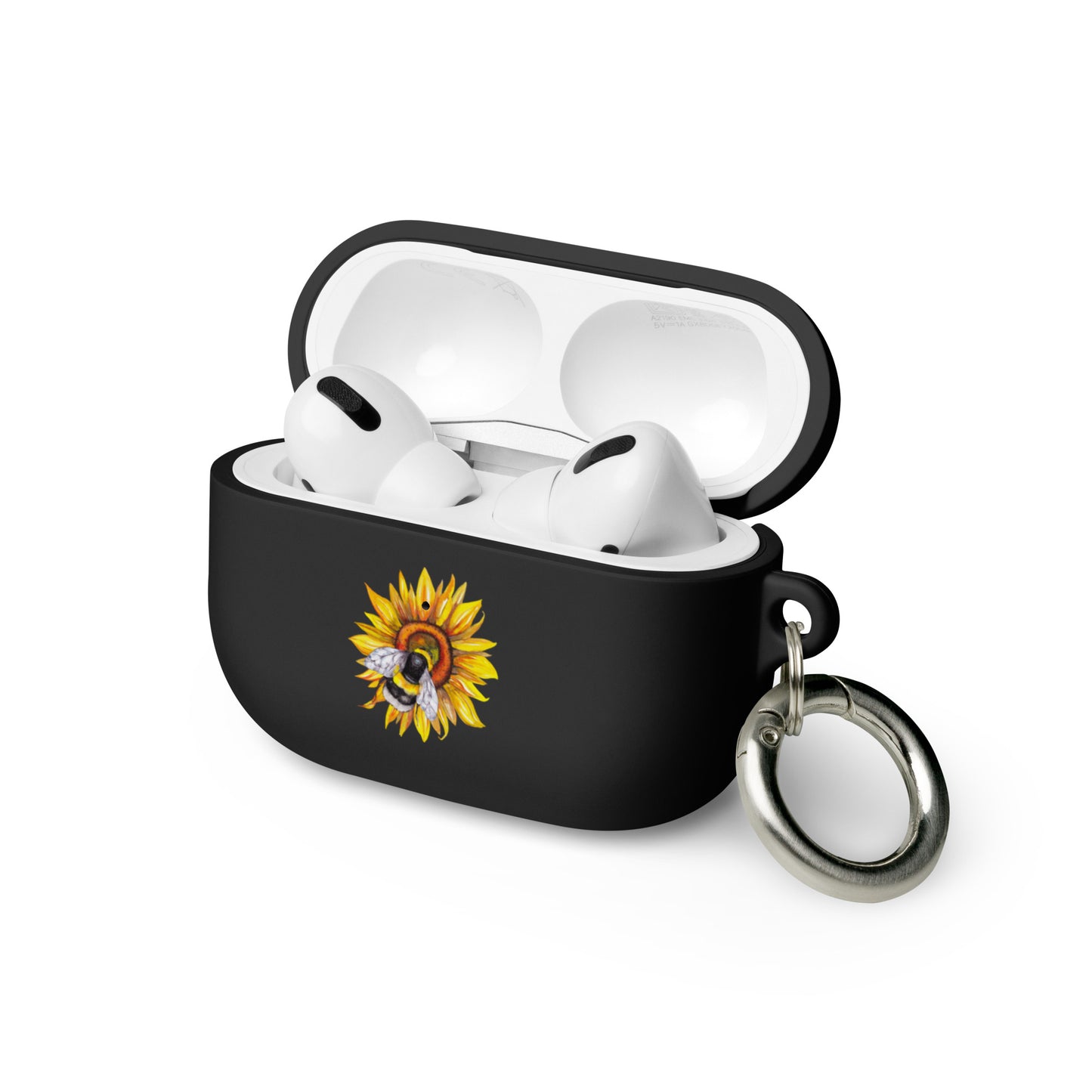 Sunflower and bee AirPods case