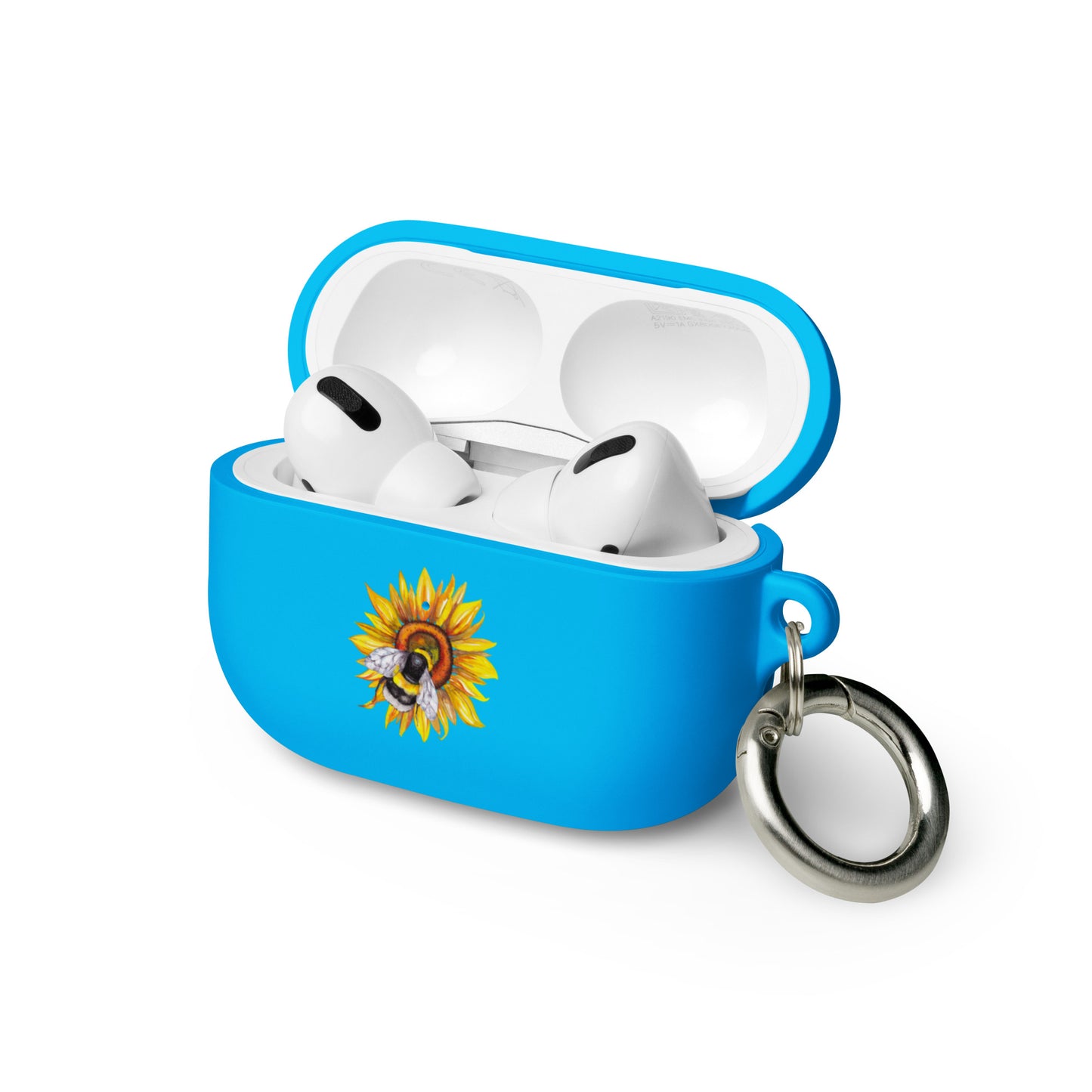 Sunflower and bee AirPods case