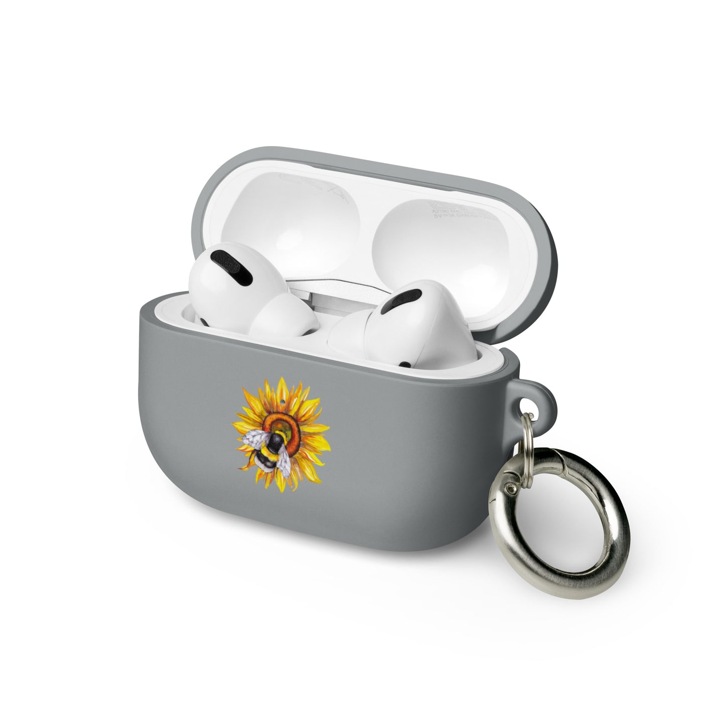 Sunflower and bee AirPods case