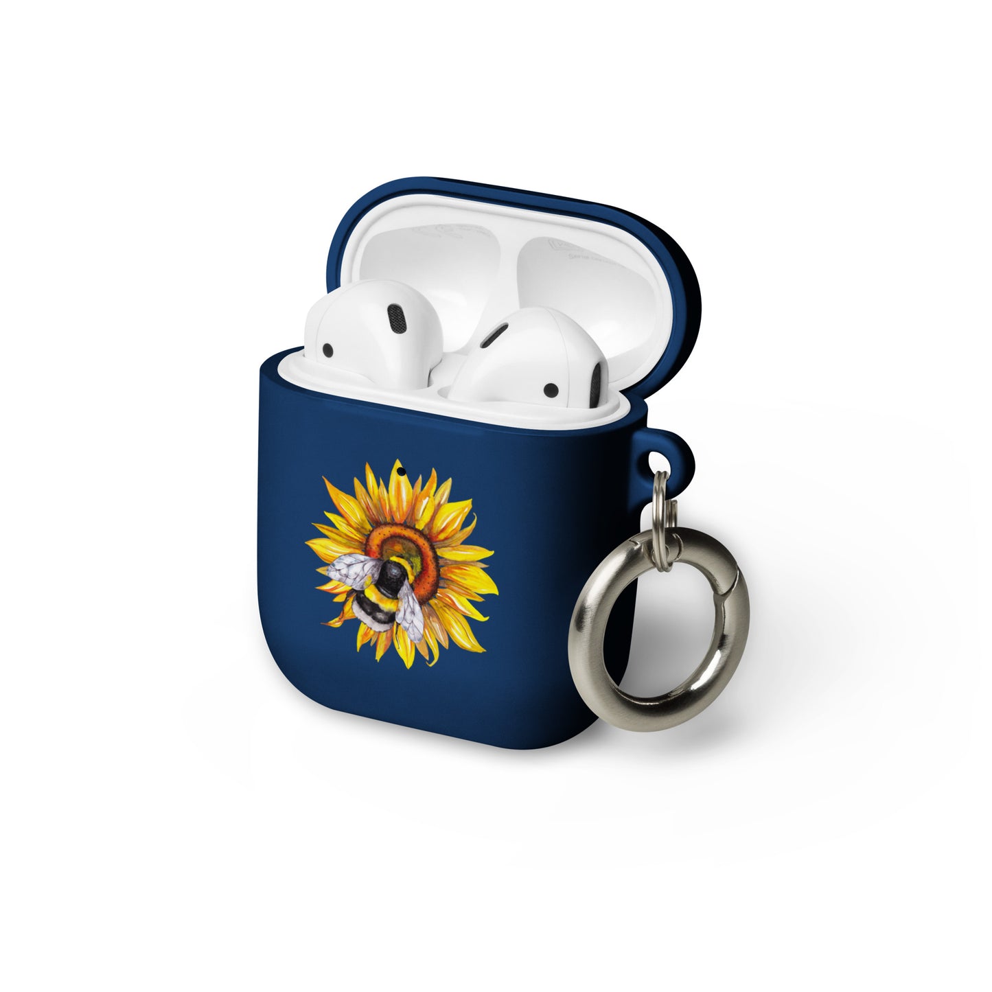 Sunflower and bee AirPods case