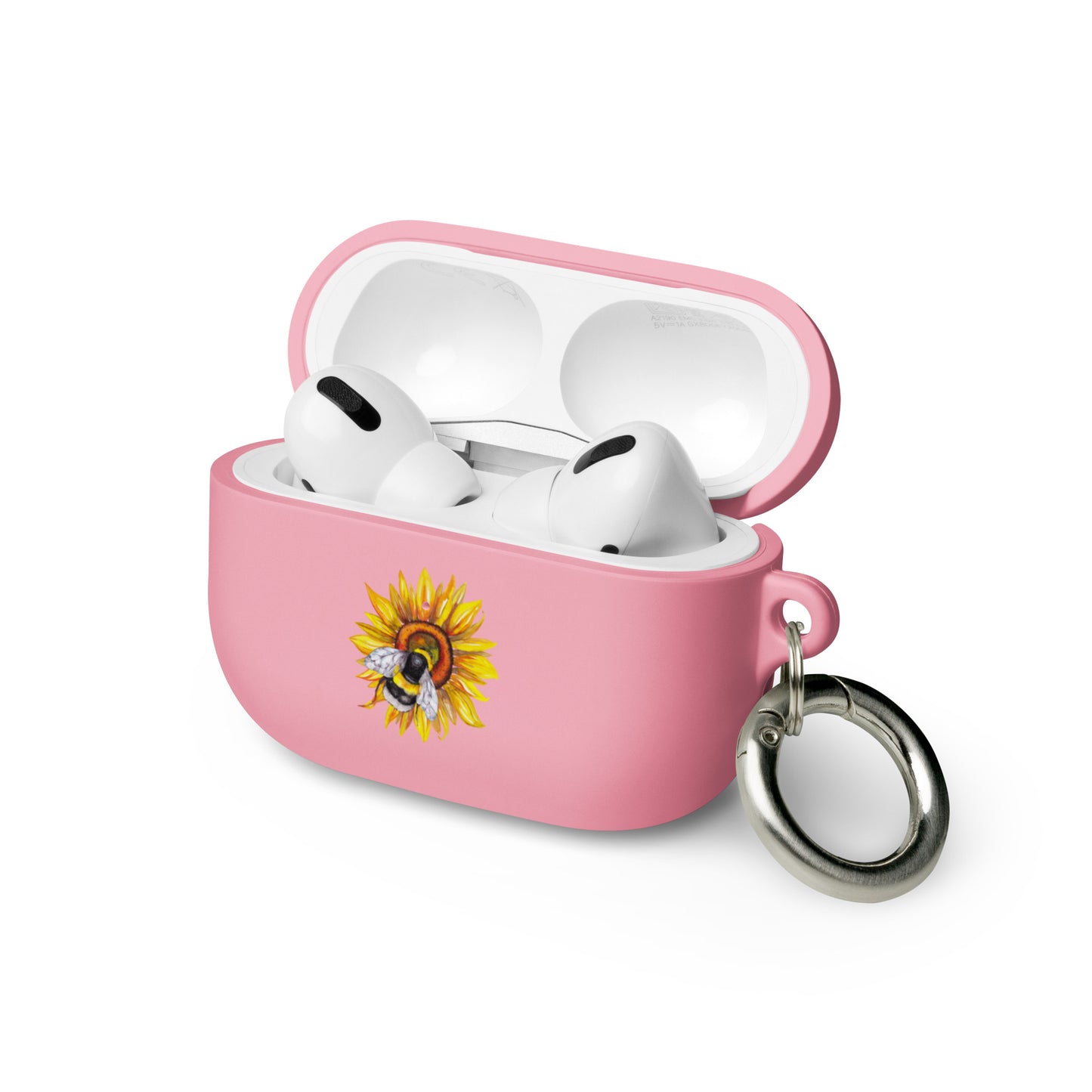 Sunflower and bee AirPods case