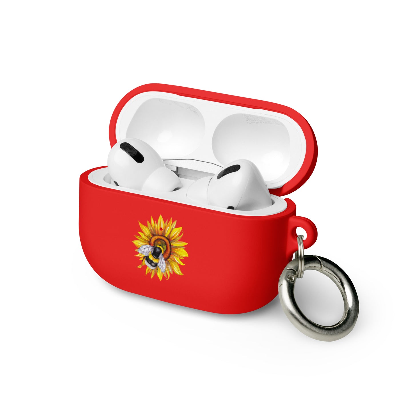 Sunflower and bee AirPods case