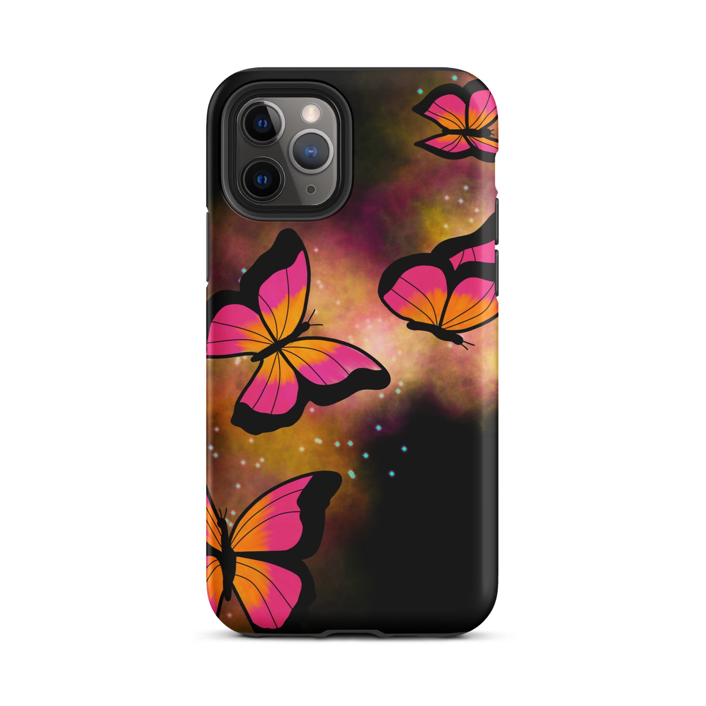 Pink Glow Butterfly Tough iPhone case