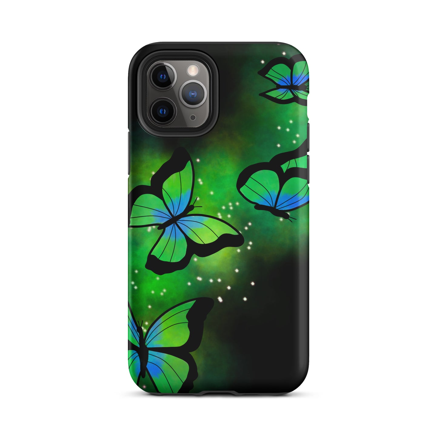 Green Glow Butterfly Tough iPhone case