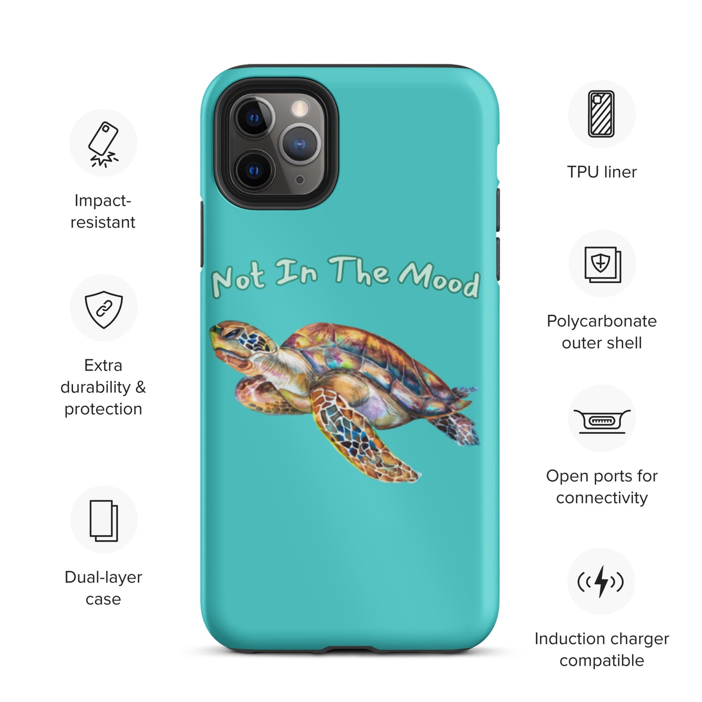 Turtle Not In The Mood Tough iPhone case