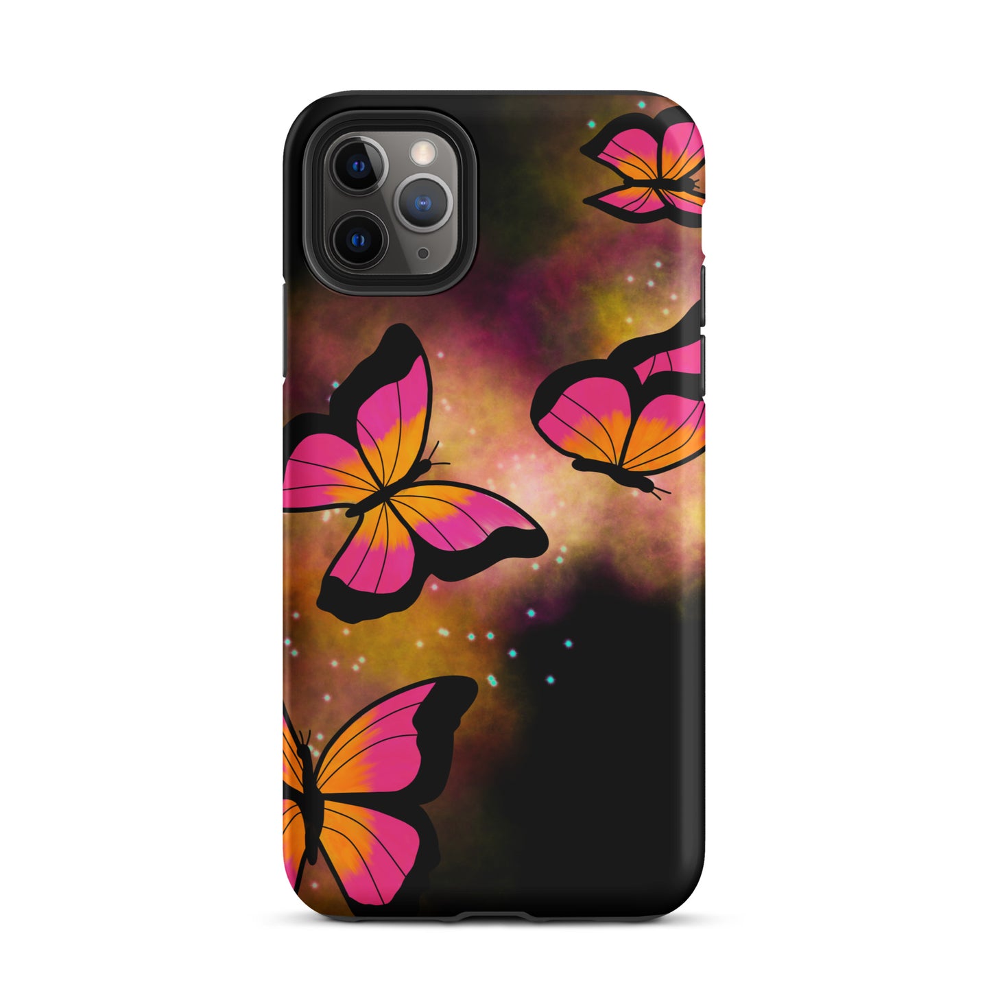 Pink Glow Butterfly Tough iPhone case