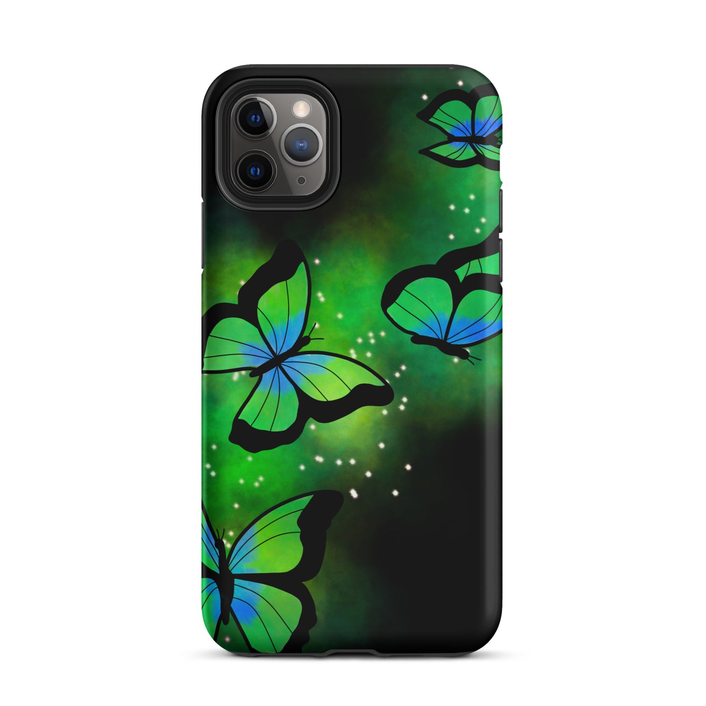 Green Glow Butterfly Tough iPhone case