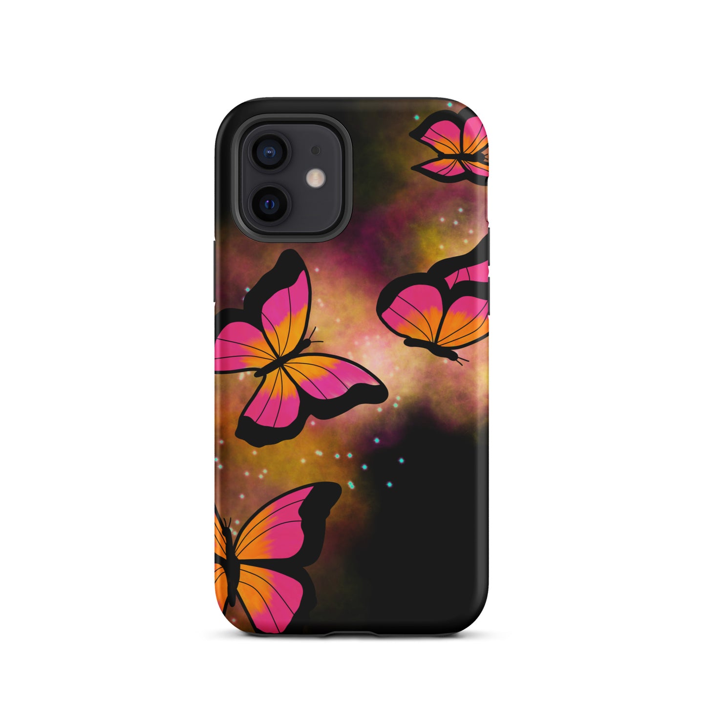 Pink Glow Butterfly Tough iPhone case