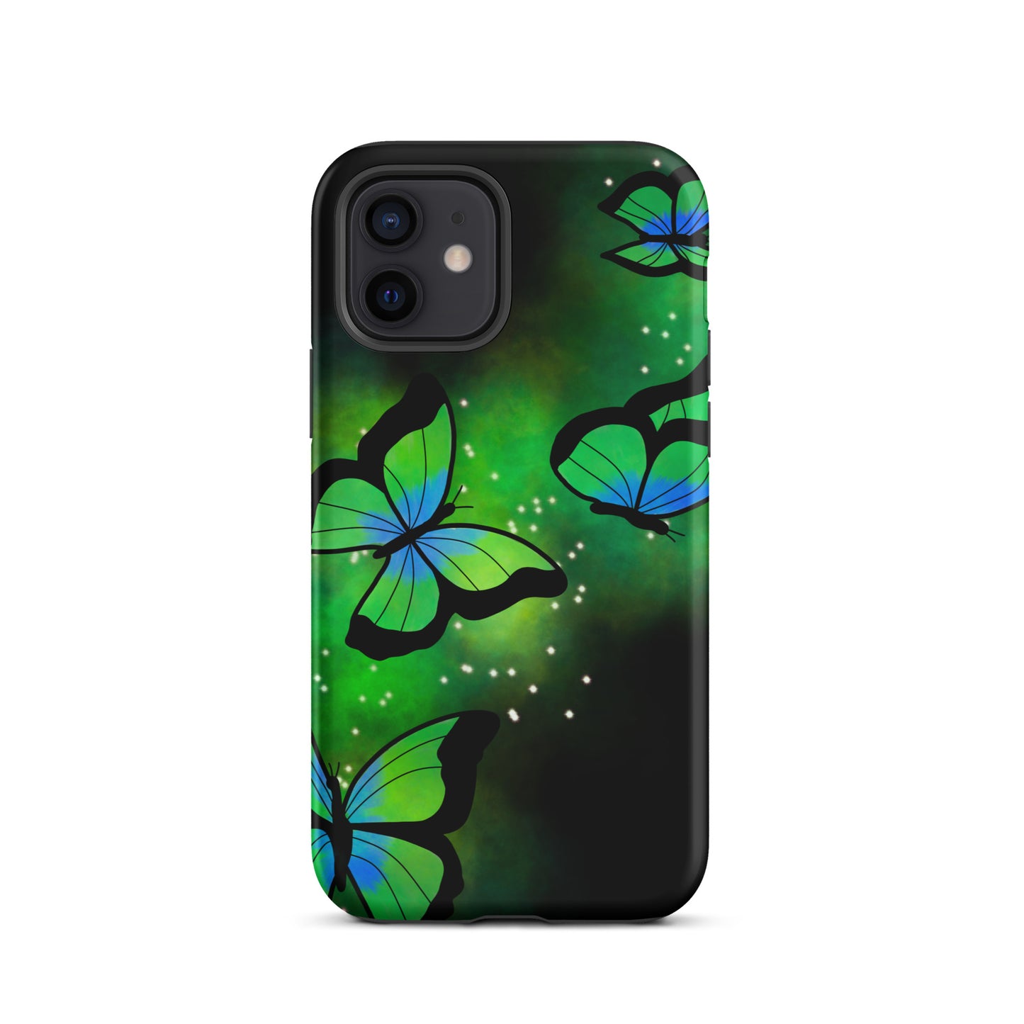 Green Glow Butterfly Tough iPhone case