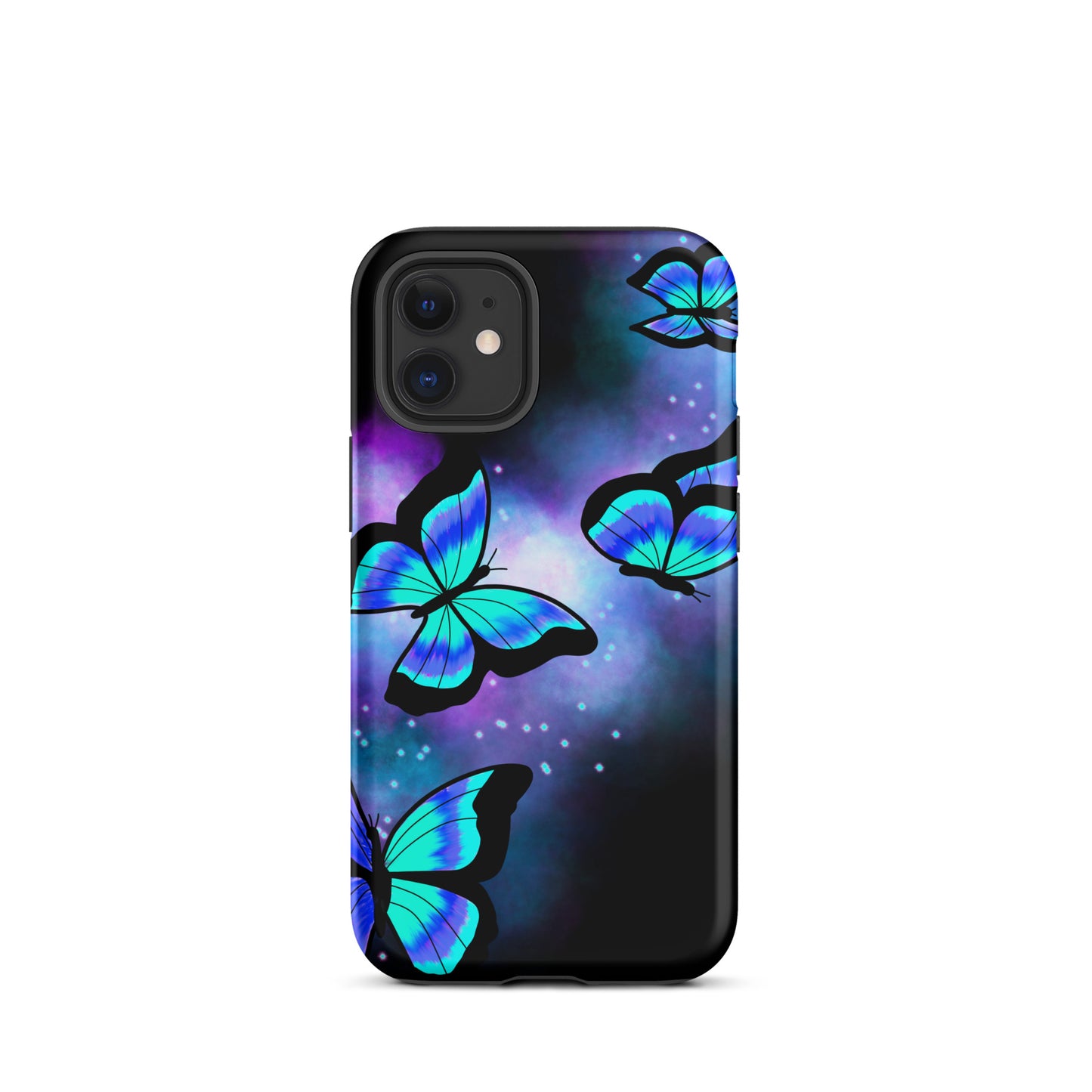 Blue Glow Butterfly Tough iPhone case