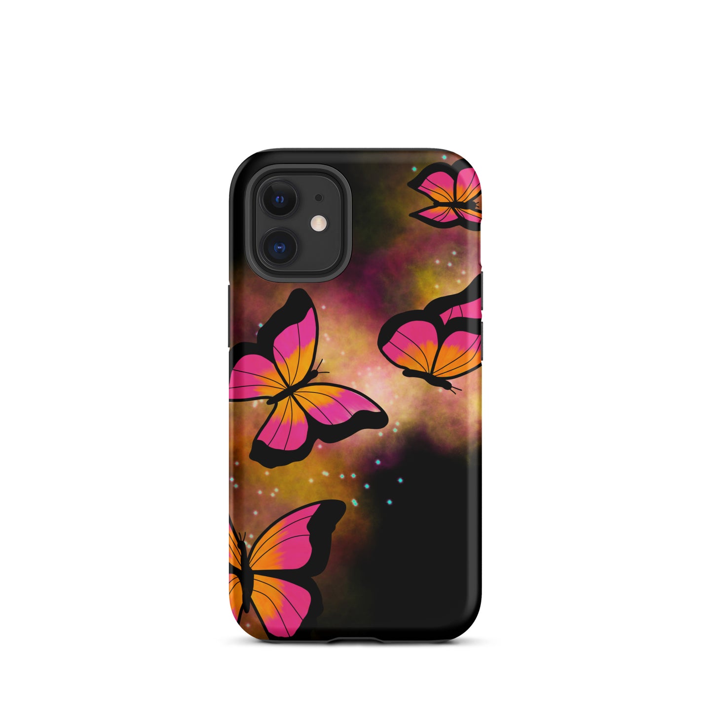 Pink Glow Butterfly Tough iPhone case