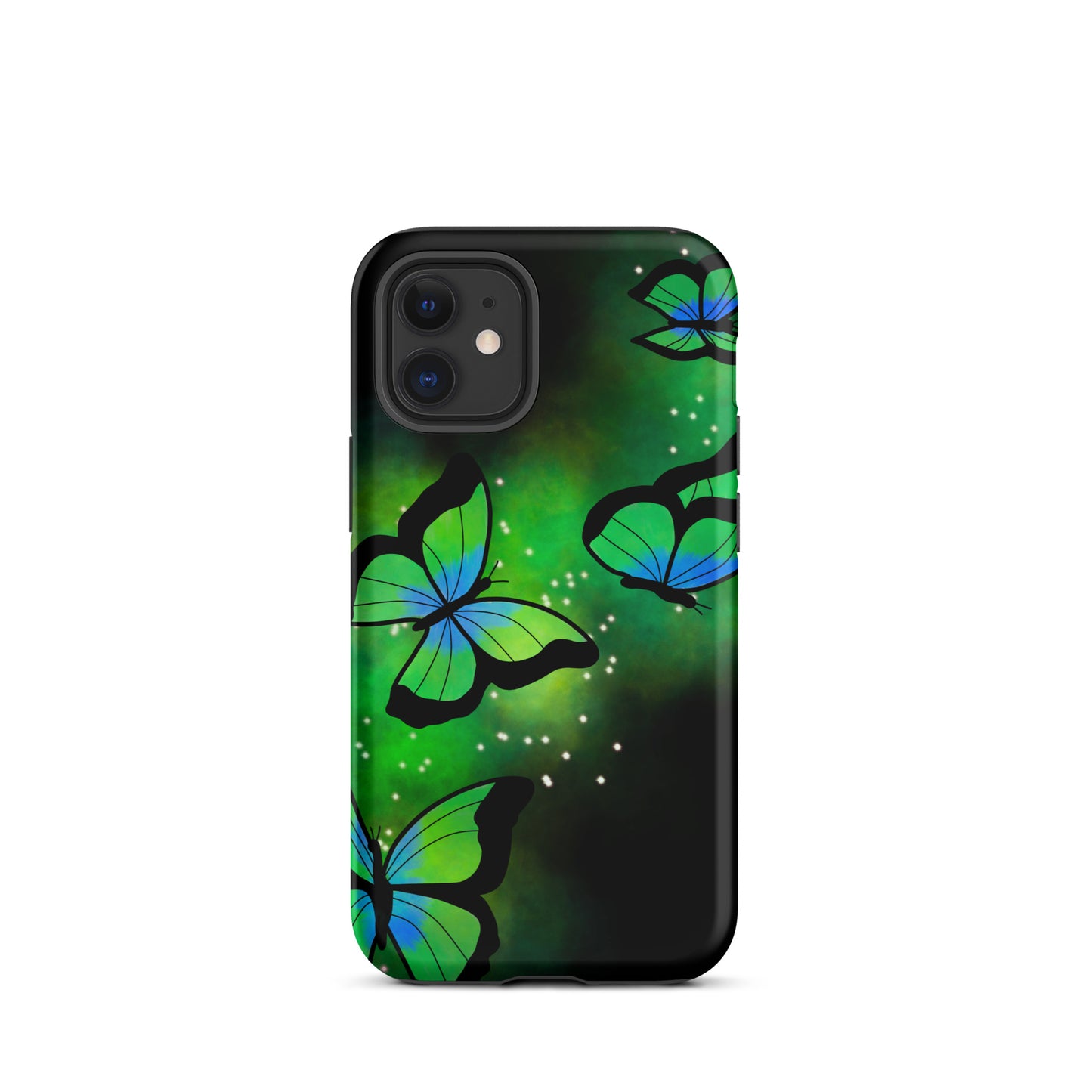 Green Glow Butterfly Tough iPhone case