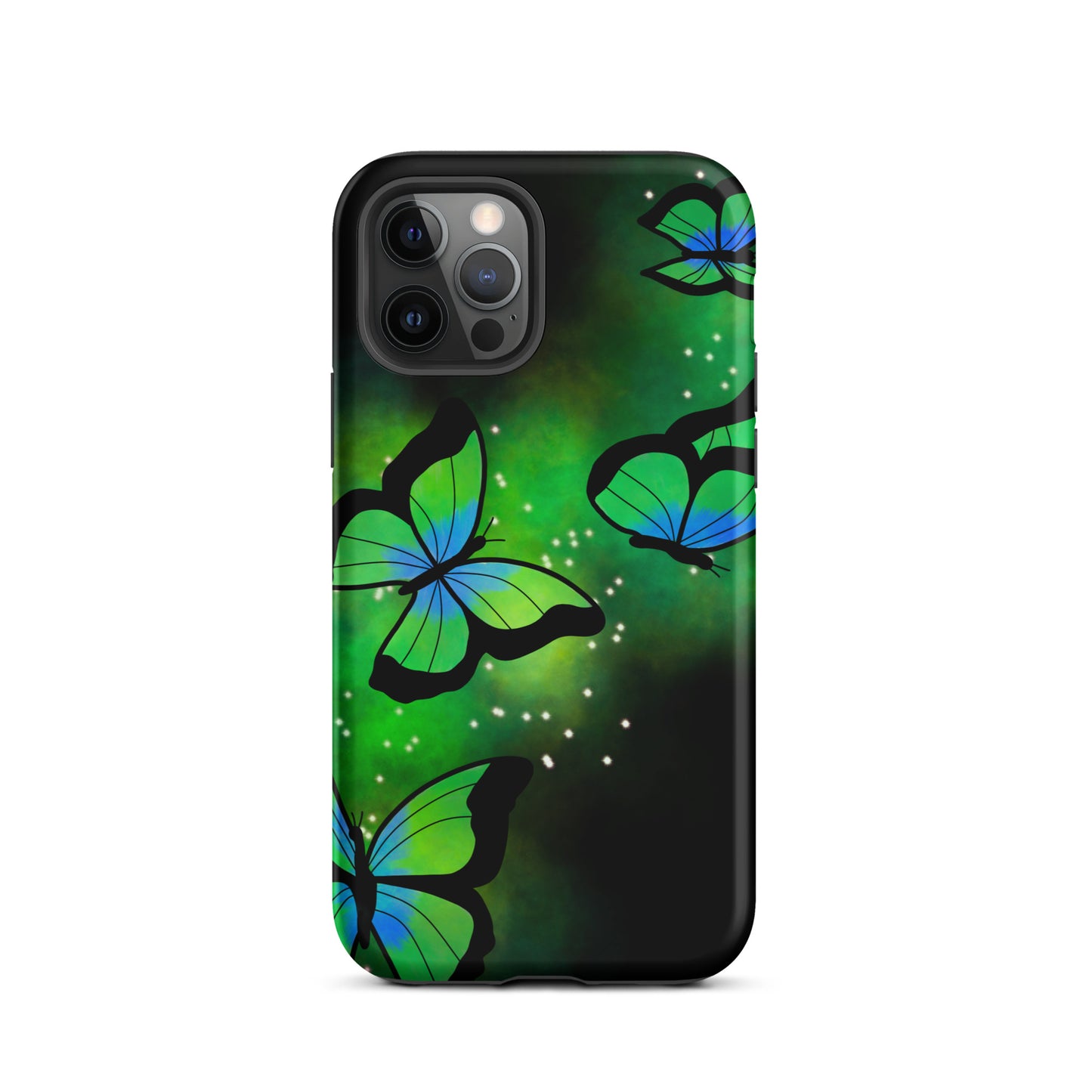 Green Glow Butterfly Tough iPhone case