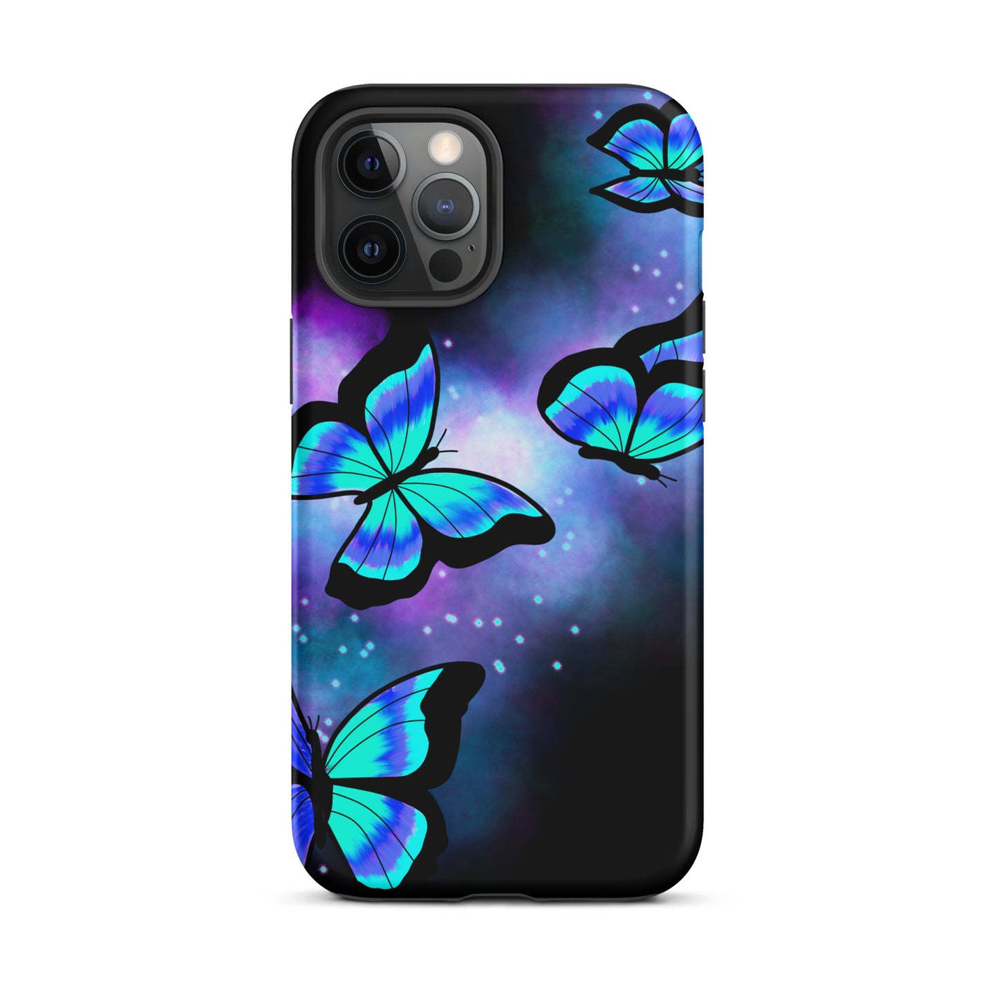 Blue Glow Butterfly Tough iPhone case