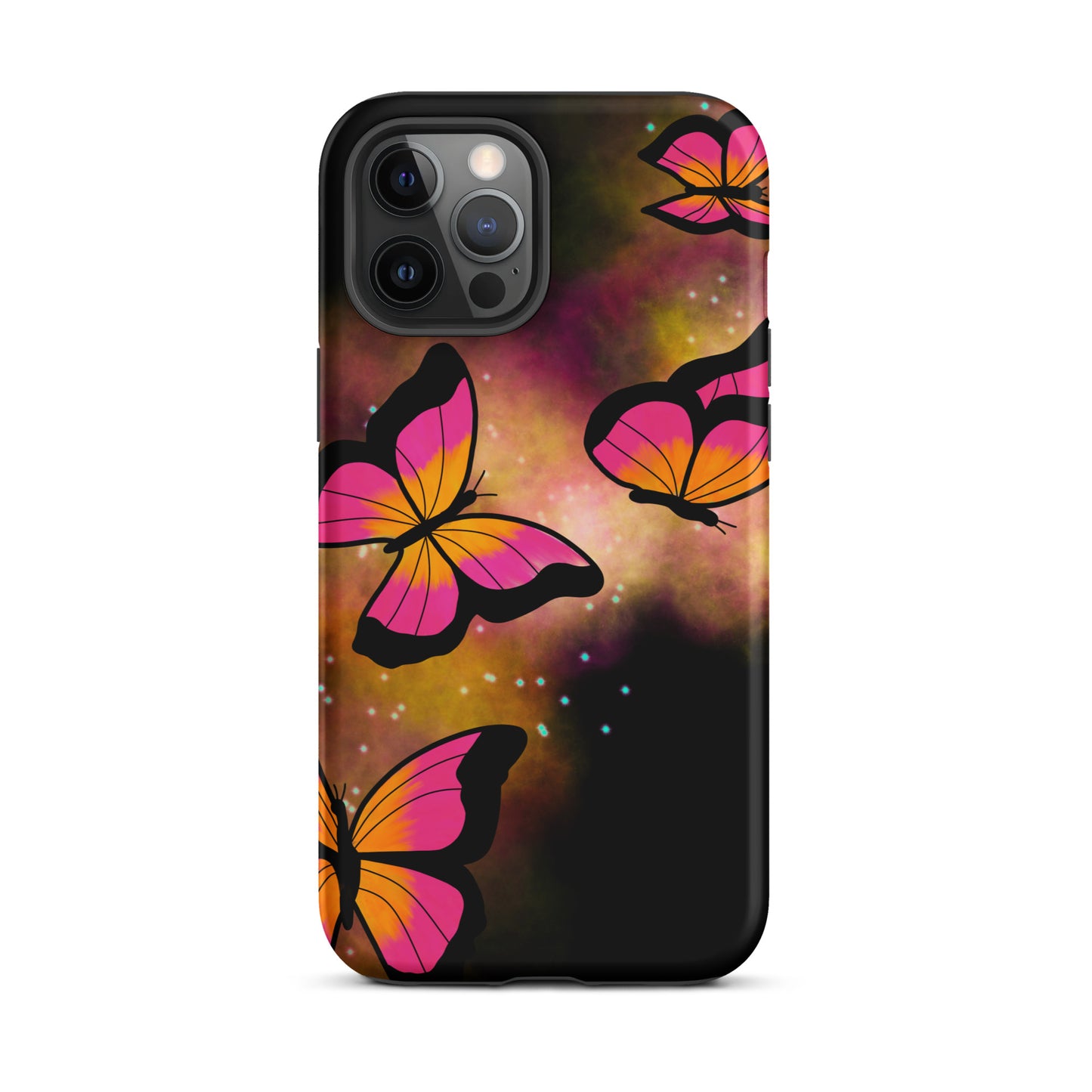 Pink Glow Butterfly Tough iPhone case