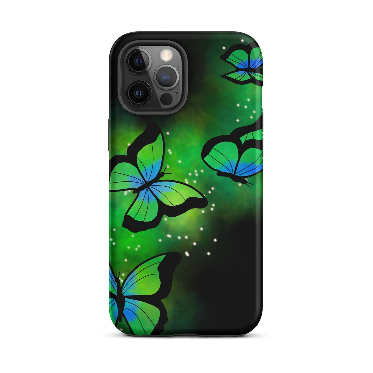 Green Glow Butterfly Tough iPhone case